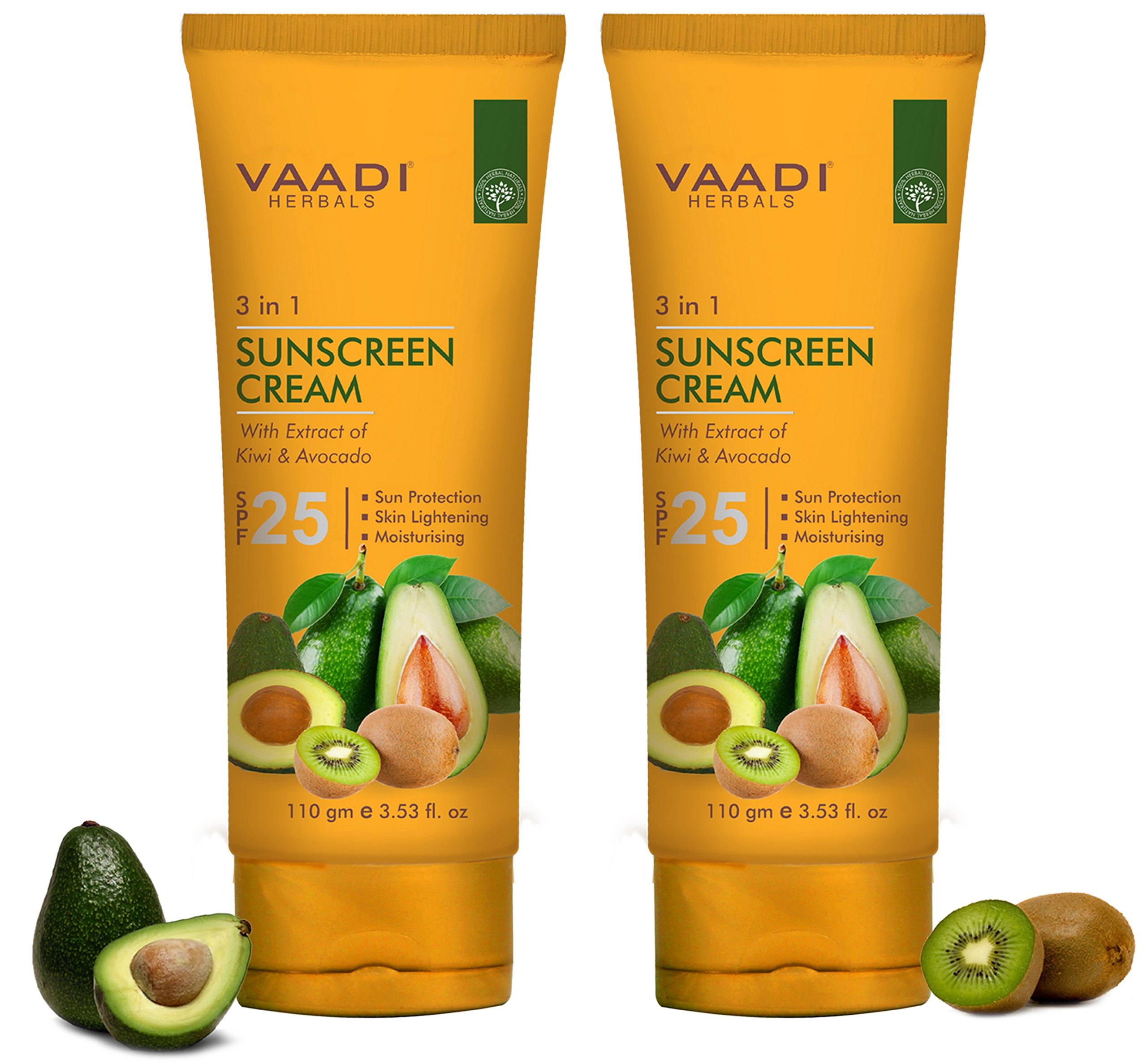 Vaadi Herbals Sunscreen Cream SPF-25, 110g (Pack of 2) – view 2