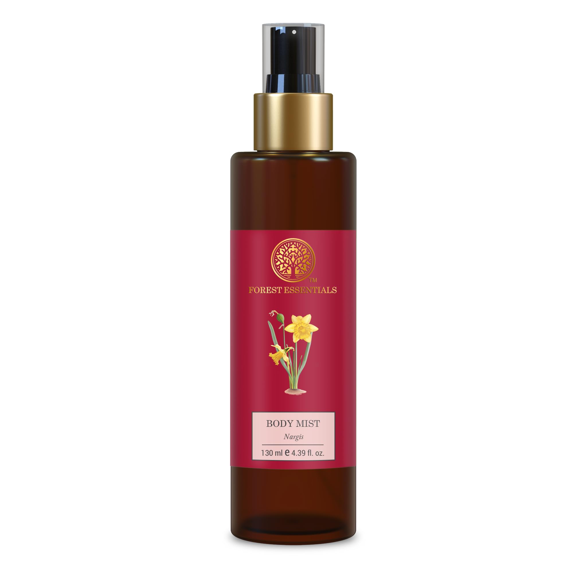 Forest Essentials body mist Nargis spray bottle, 130 ml floral mist