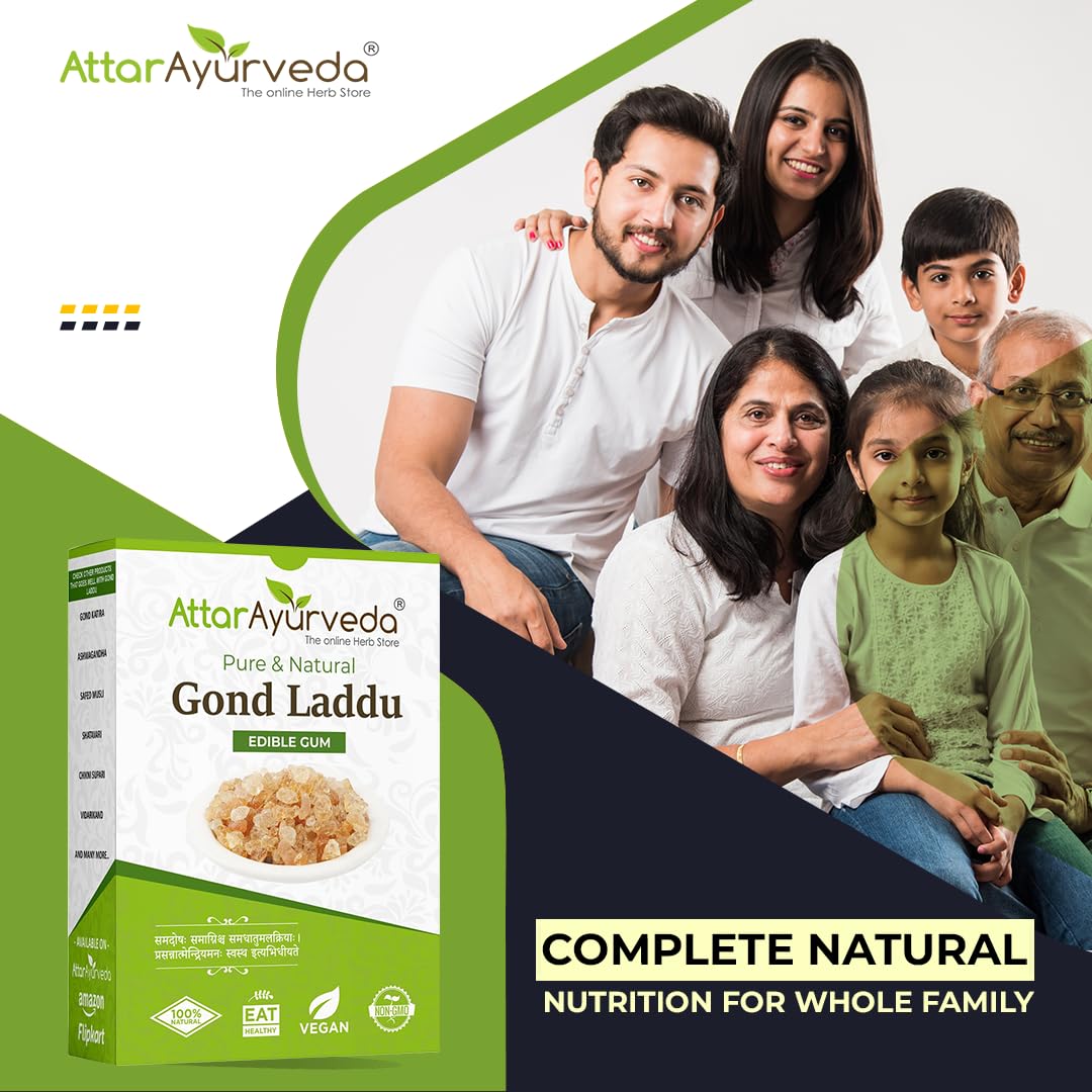 Attar Ayurveda Edible Gond for Laddu 250 grams – view 4