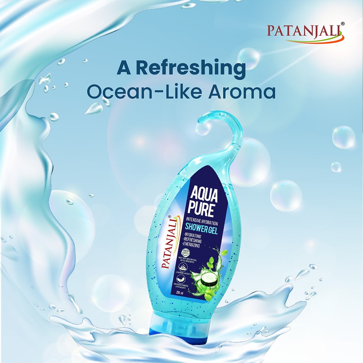 Patanjali Shower Gel Aqua Pure – view 4