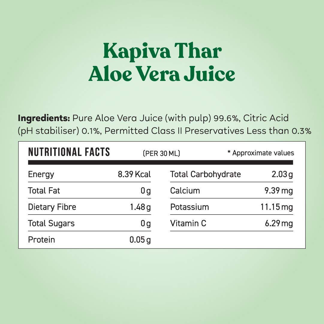 Kapiva Thar Aloe Vera Juice (with Pulp) 1L – view 9