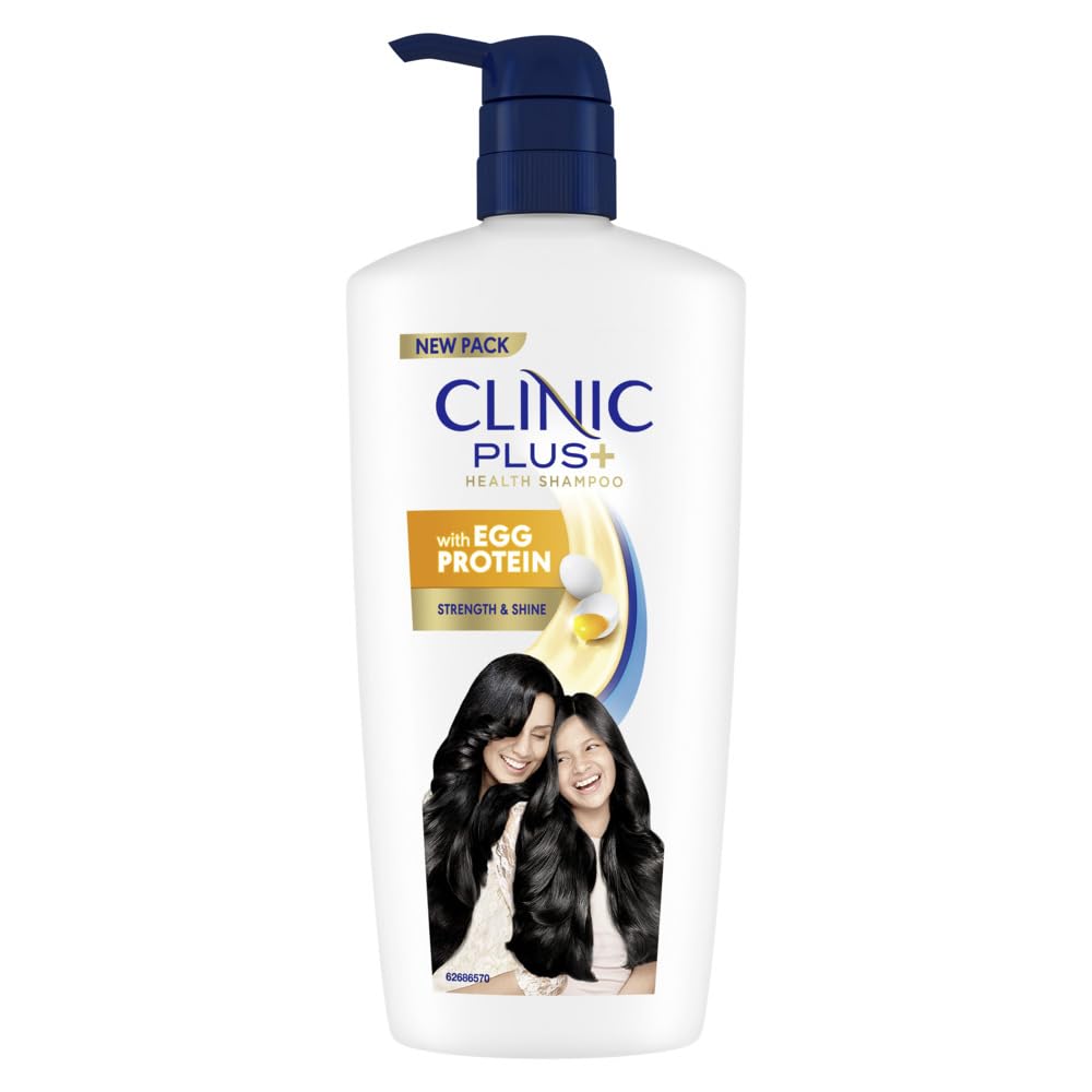 Clinic Plus egg protein shampoo bottle for strength and shine