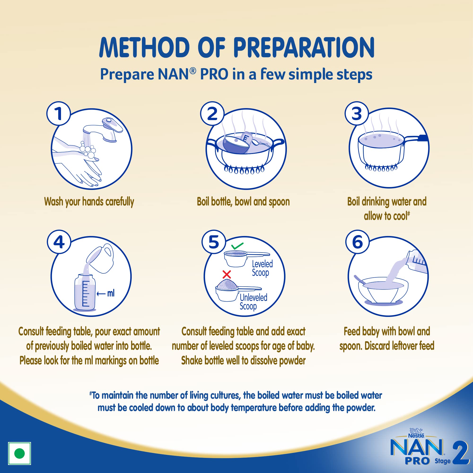 Nestle NAN PRO 2 Follow-up Formula Powder - After 6 months, Stage 2, 400g Bag-In-Box Pack – view 7