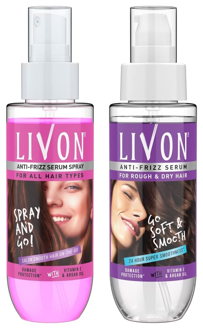 Livon Shake & Spray and dry hair serum duo pack