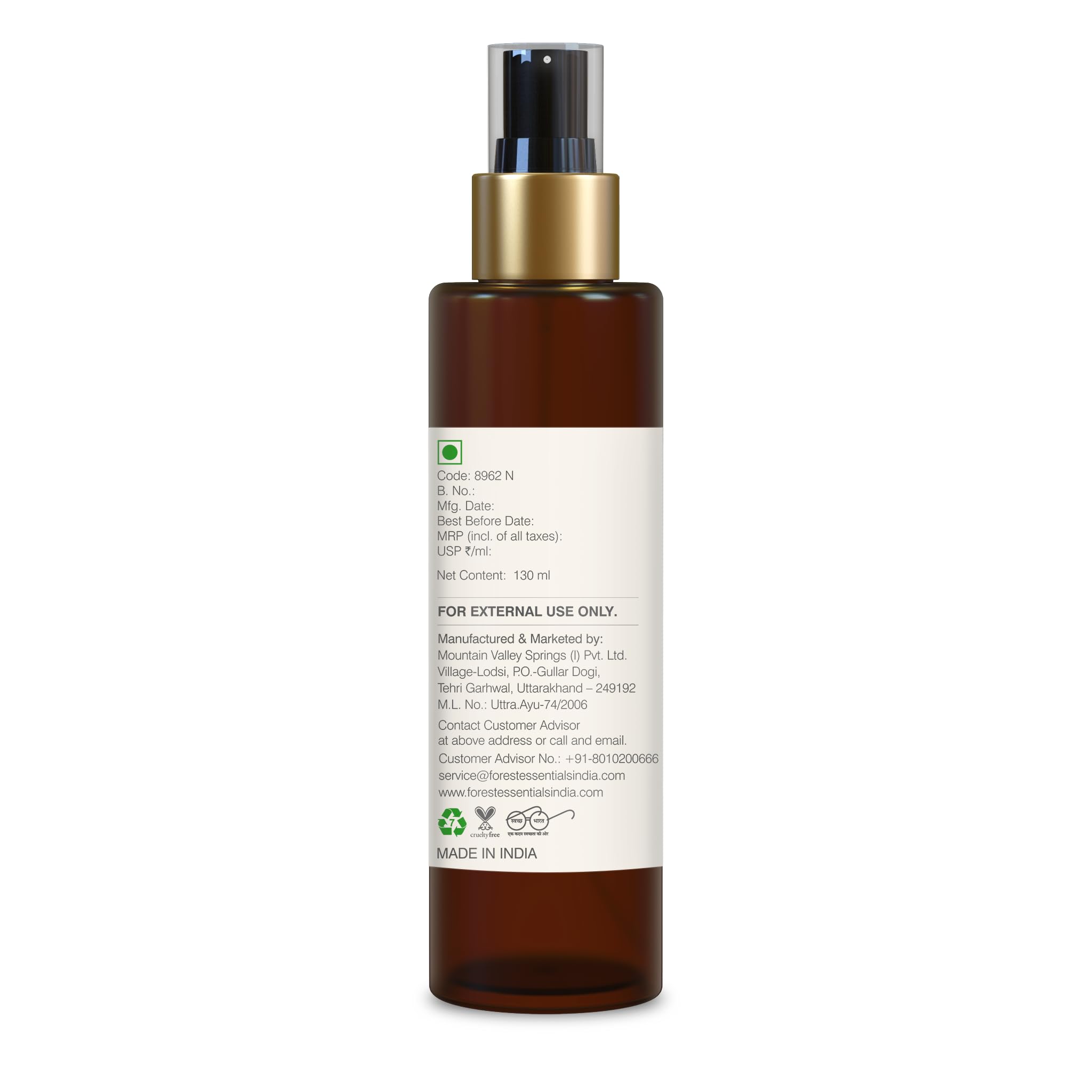 Forest Essentials Body Mist Parijat – view 5