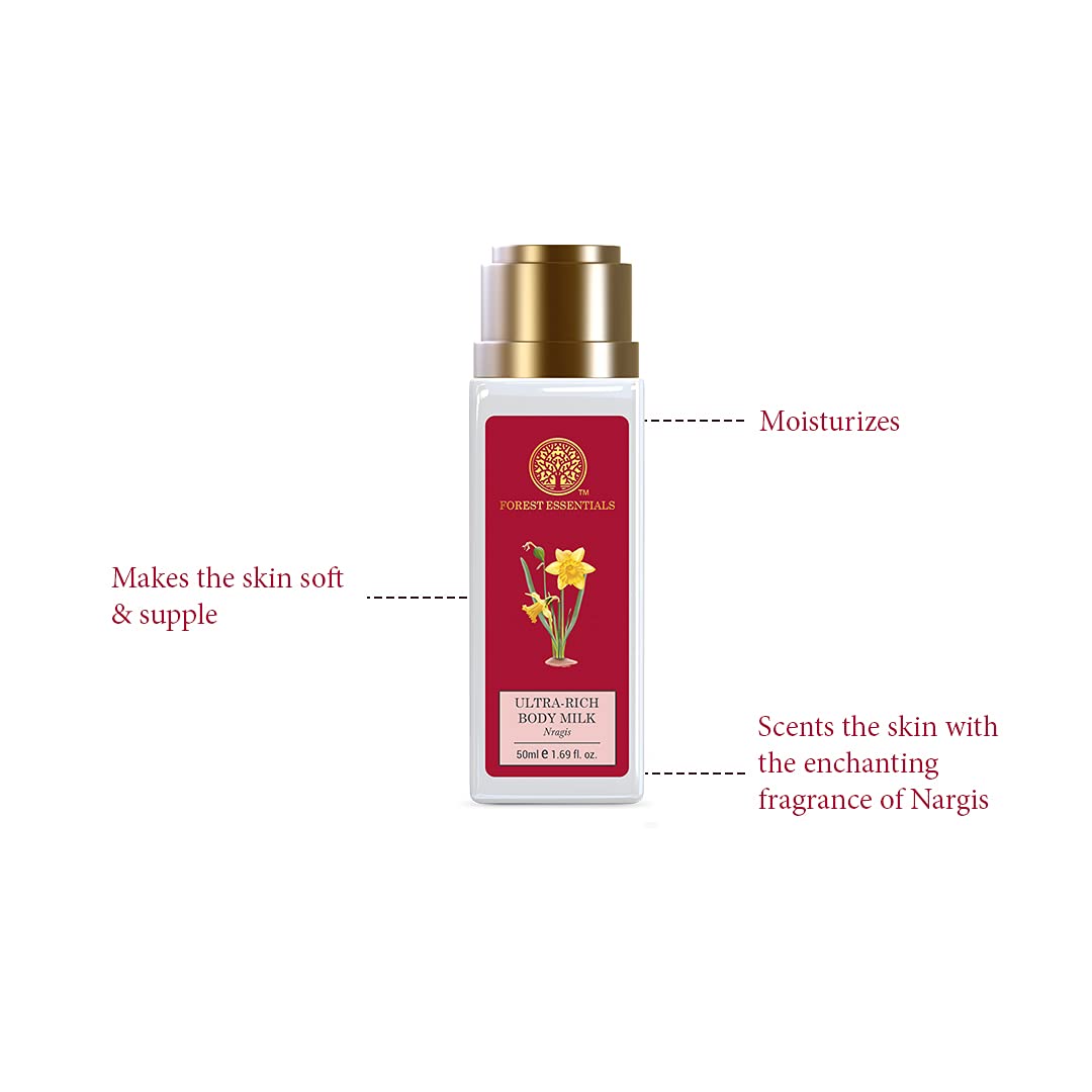 Forest Essentials Travel Size Ultra-Rich Body Milk Nargis – view 3