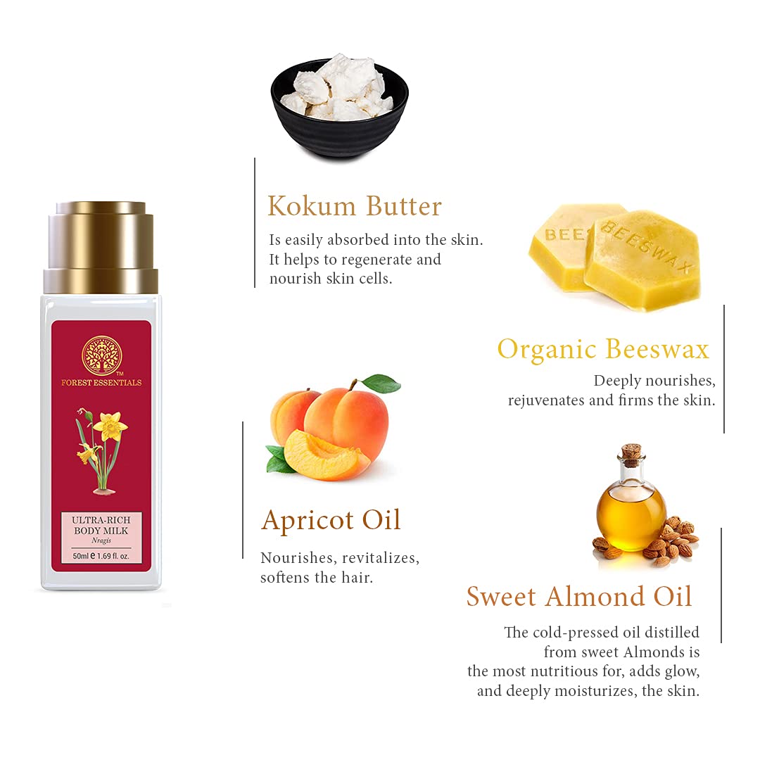 Forest Essentials Travel Size Ultra-Rich Body Milk Nargis – view 4