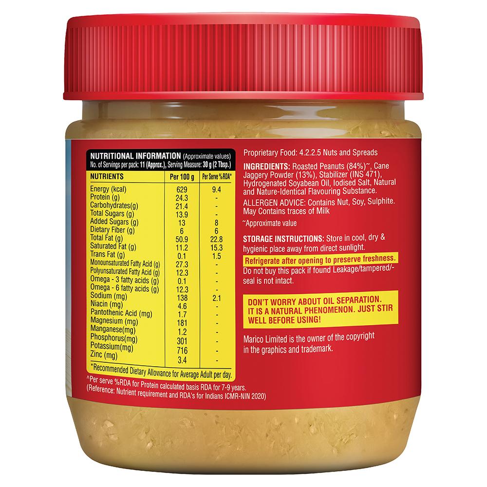 Saffola Crunchy Peanut Butter With Jaggery 350 G – view 2
