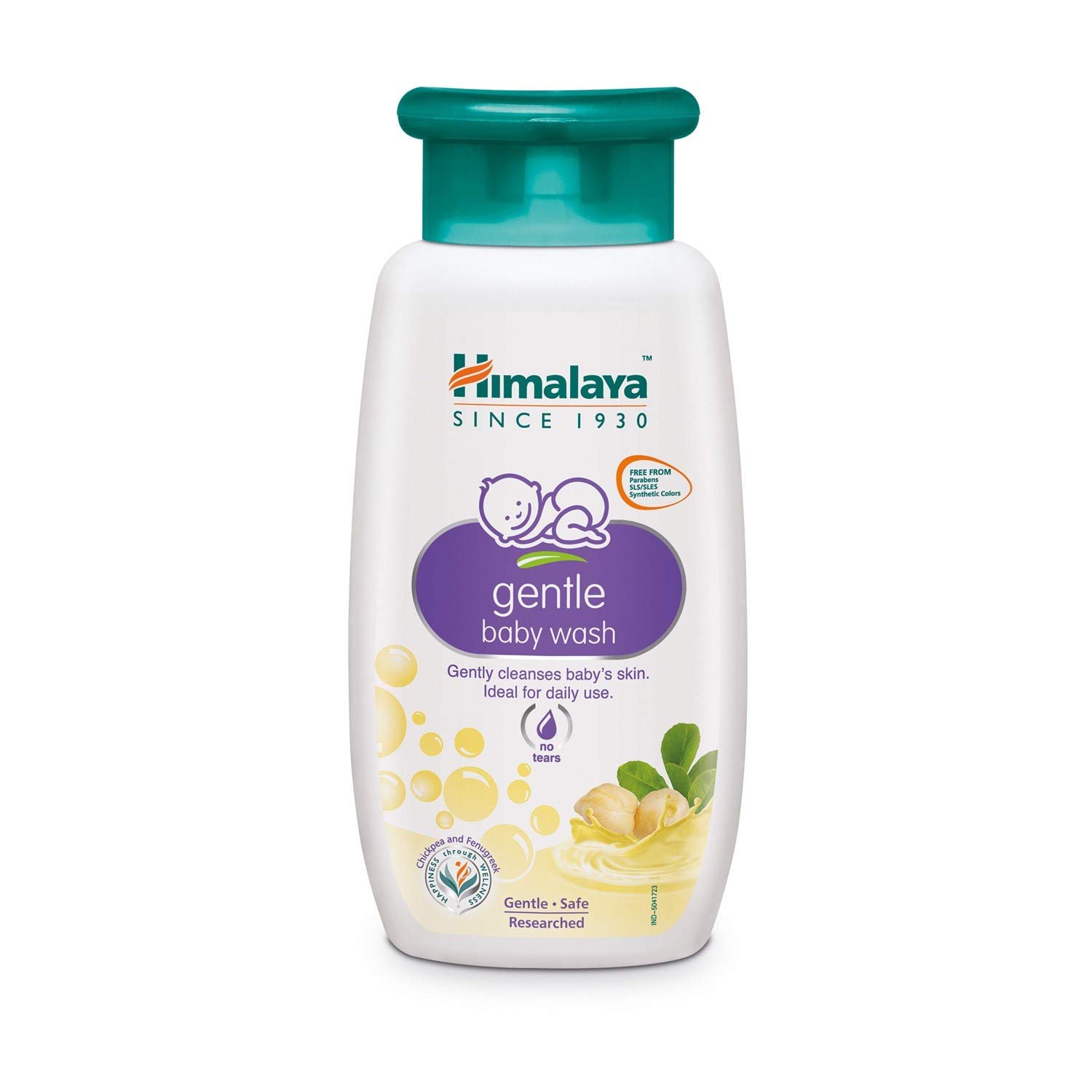 Himalaya baby wash 100ml bottle for gentle soap-free cleansing