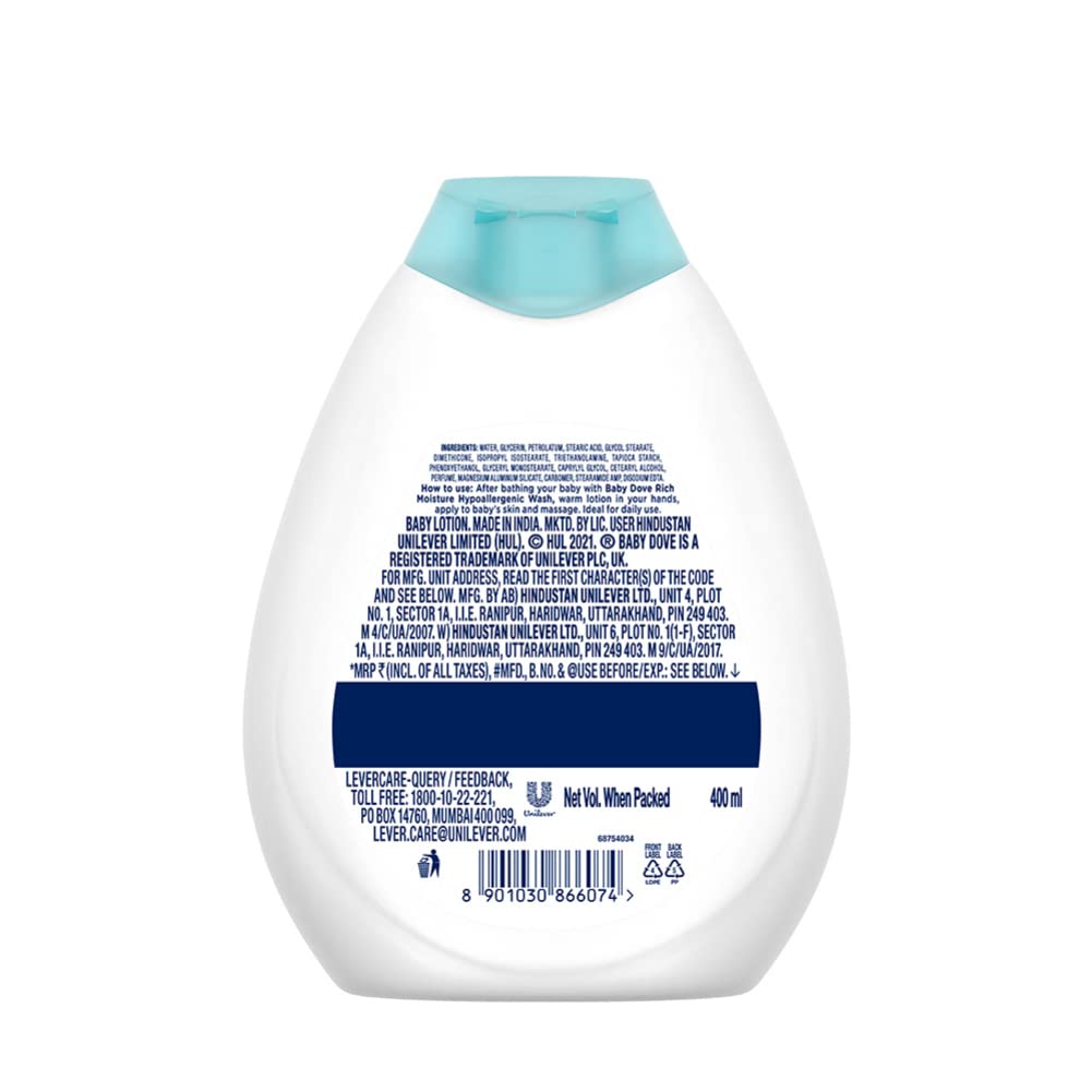 Baby Dove Rich Moisture Baby Lotion 400 ml – view 3