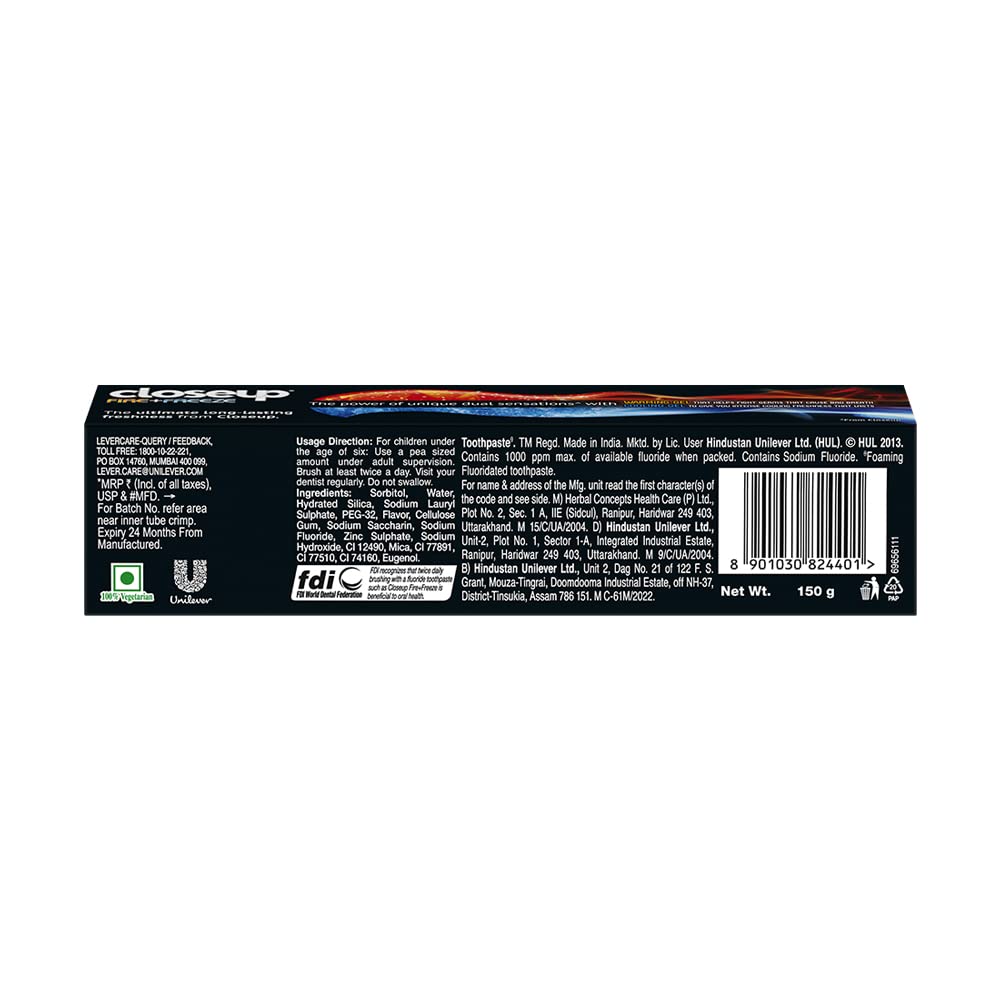 Closeup Fire + Freeze Toothpaste – view 2