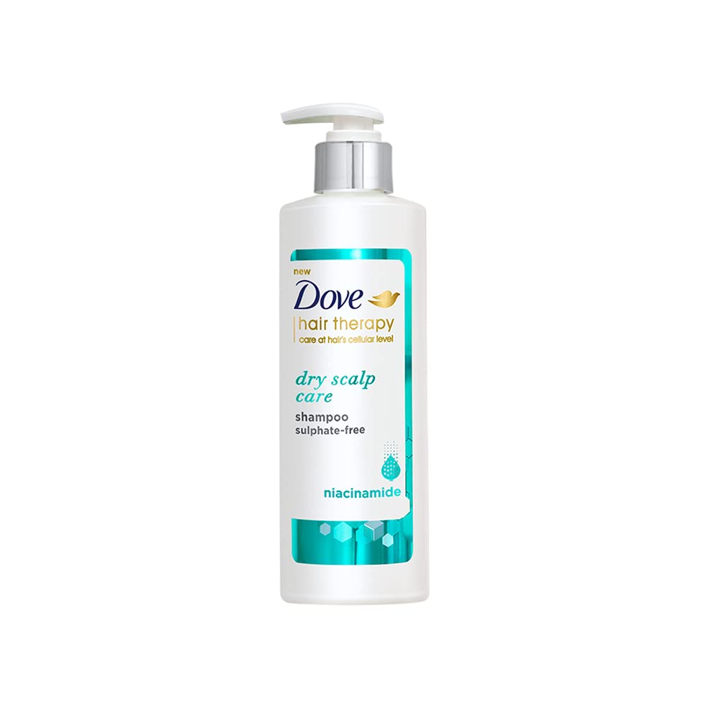 Front view of Dove niacinamide shampoo for dry scalp care