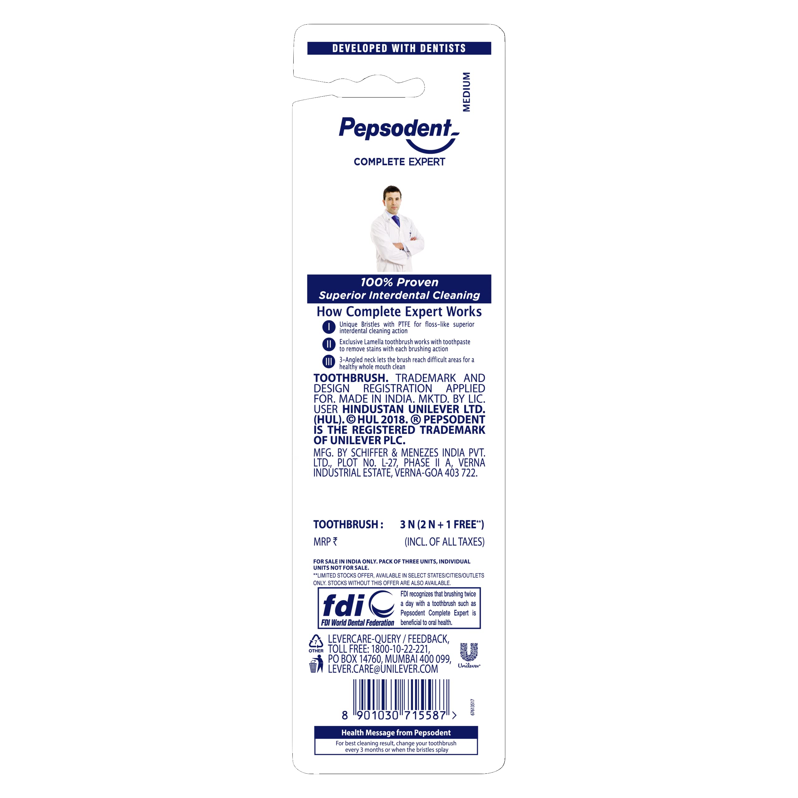Pepsodent PEP GUMCARE TB SFT B2G1 MULTIPACK – view 3
