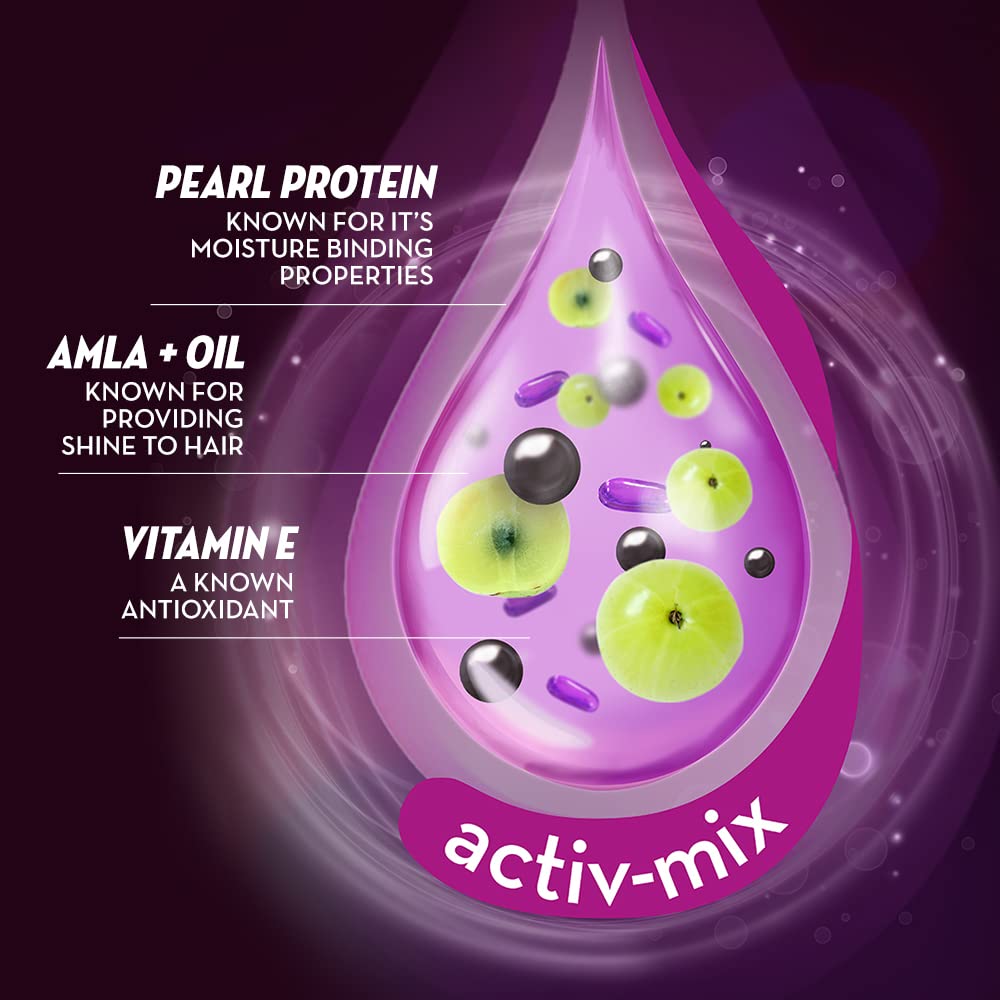 Sunsilk Stunning Black Shine Shampoo 360 ml, With Amla + Oil & Pearl Protein, Gives Shiny, Moisturised, Fuller Hair – view 5
