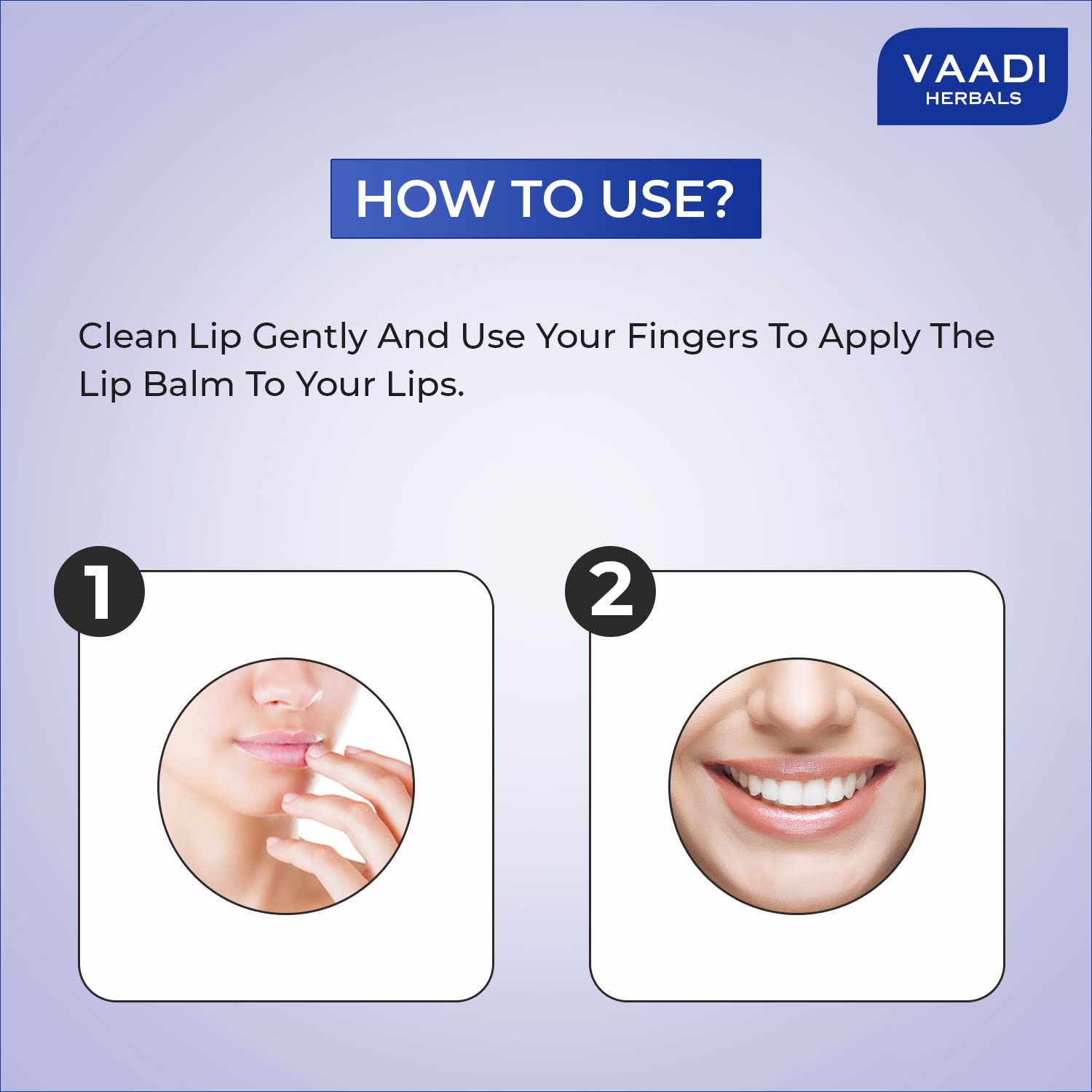 Vaadi Herbals Lip Balm, Blueberry, 10g – view 4