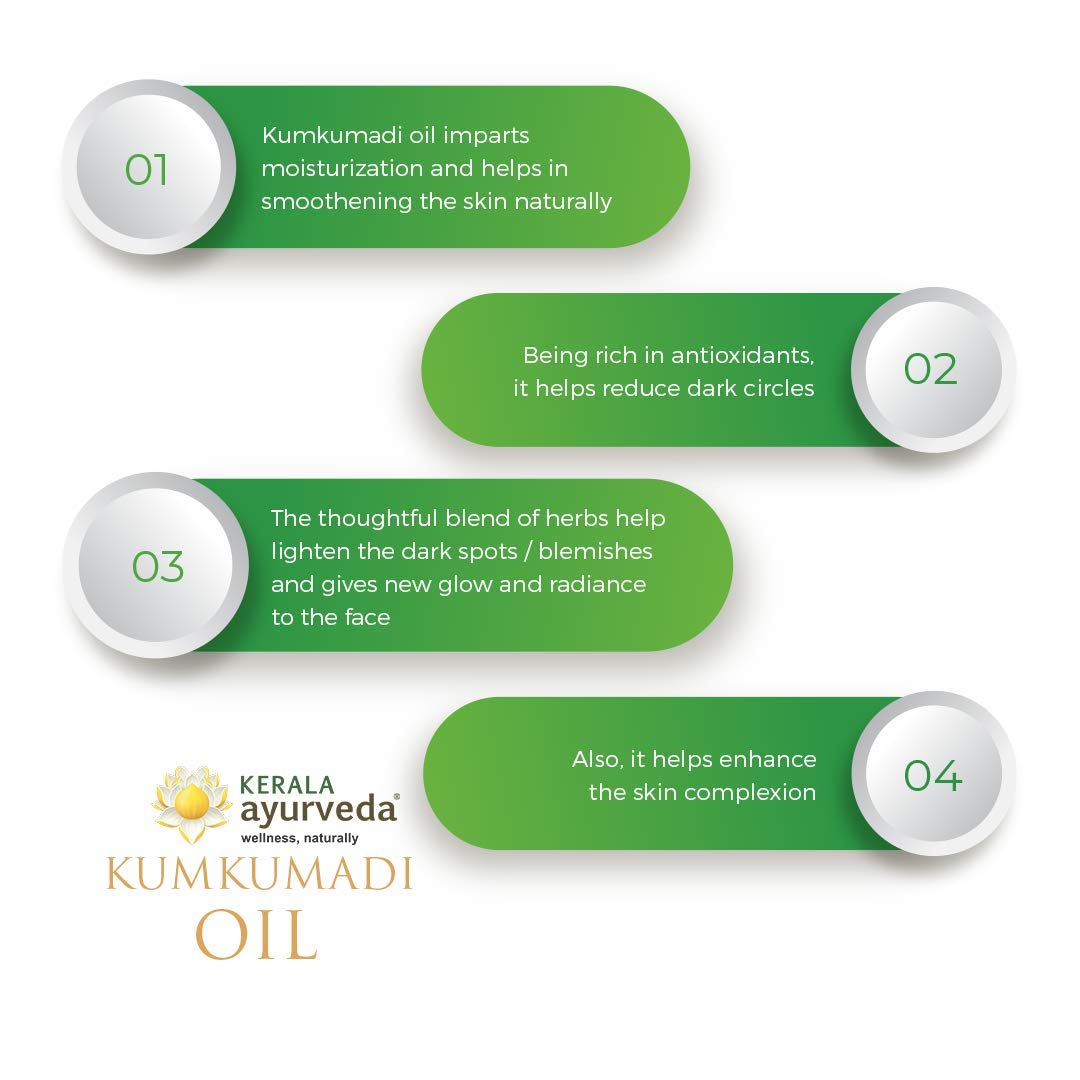 Kerala Ayurveda Neelibringadi Keram (200 Ml) for Hair + Kumkumadi Oil (10 Ml) for Face – view 6