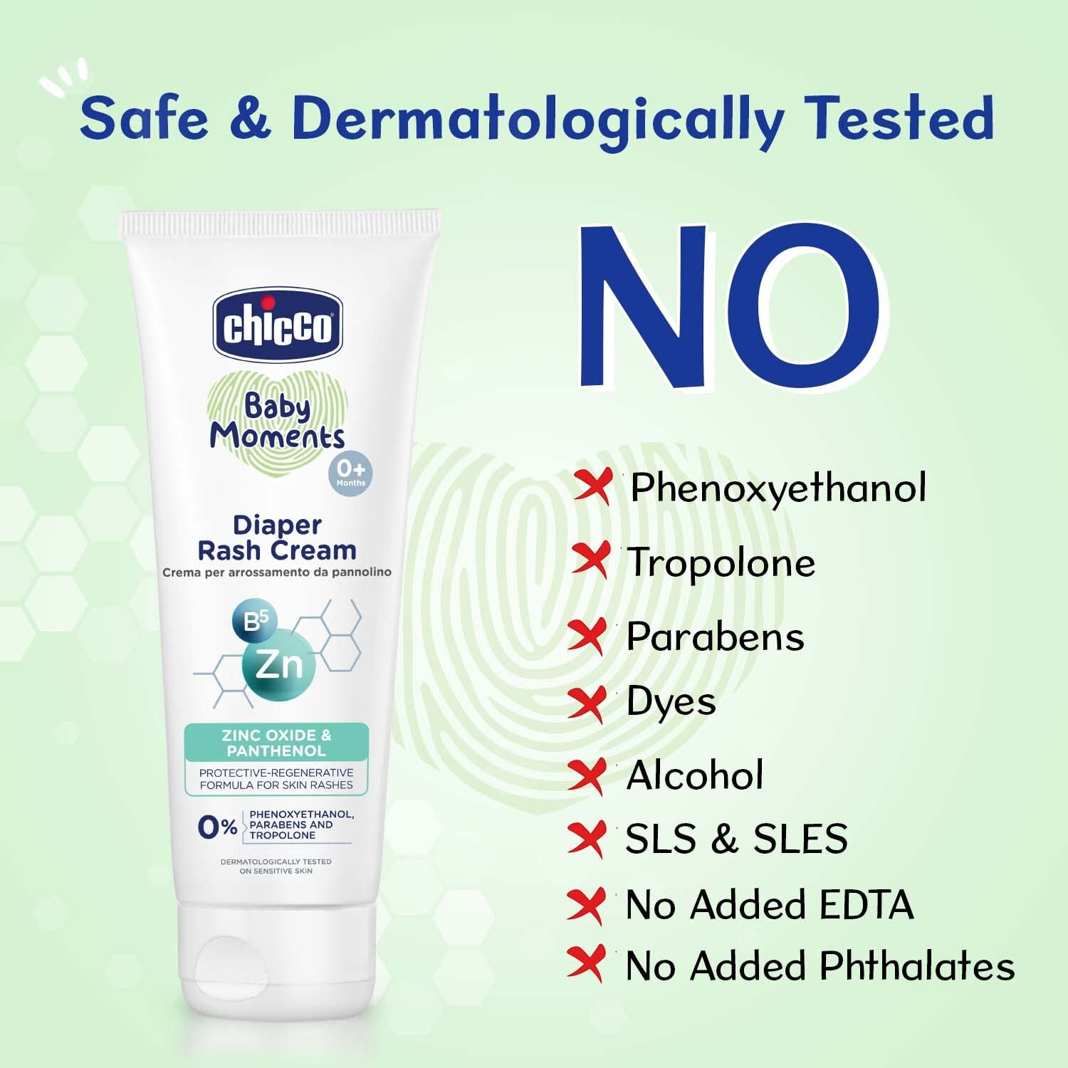 Chicco Baby Moments Diaper Rash Cream, New Advanced Triple Protection Skin Shield Formula with Natural Ingredients to Prevent Rashes & Irritation, No Phenoxyethanol & Parabens (100g) – view 7