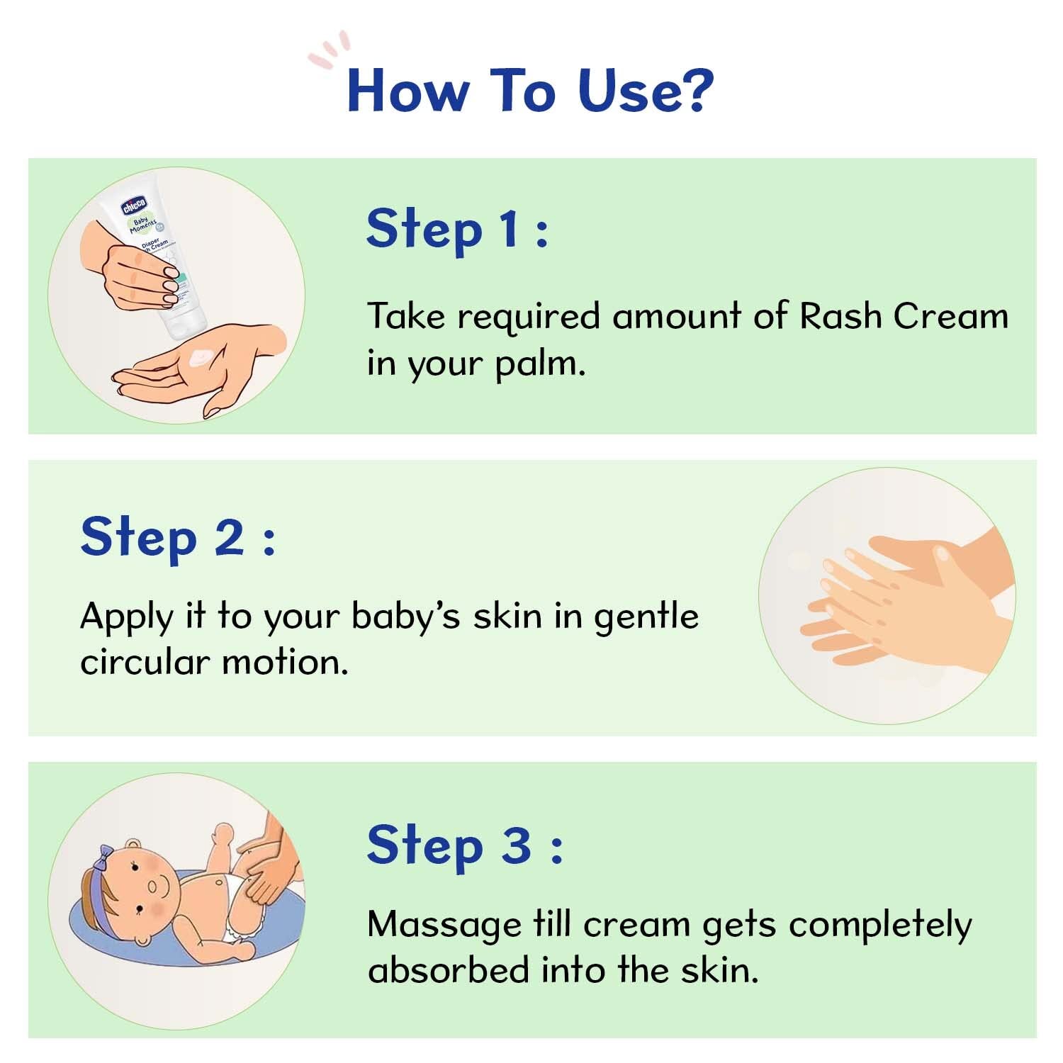 Chicco Baby Moments Diaper Rash Cream, New Advanced Triple Protection Skin Shield Formula with Natural Ingredients to Prevent Rashes & Irritation, No Phenoxyethanol & Parabens (100g) – view 8