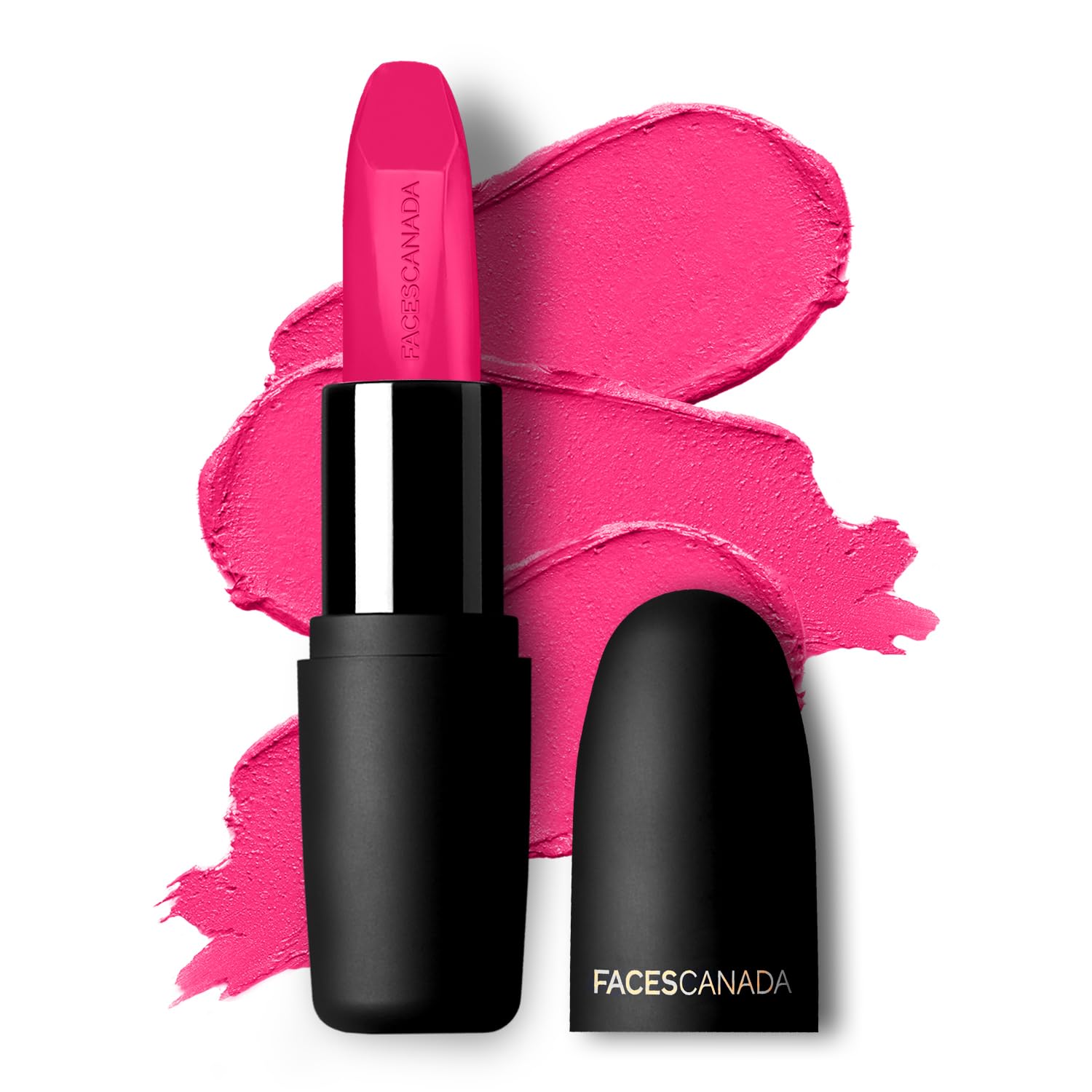 FACESCANADA pink matte lipstick tube in Fuschia Wave 02