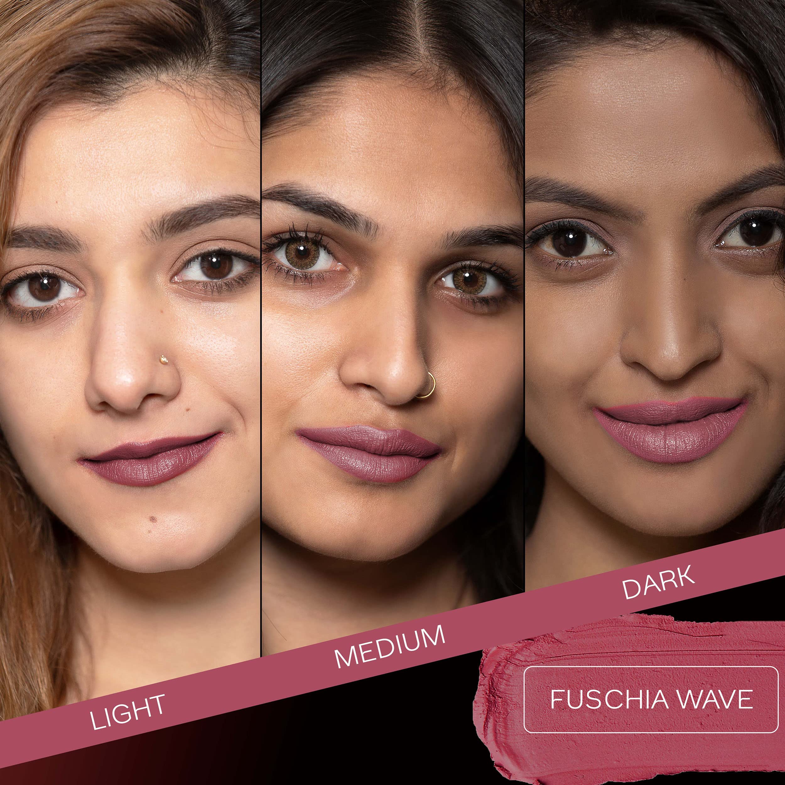 FACES CANADA Weightless Matte Lipstick - Fuschia Wave 02 (Pink), 4.5g – view 2