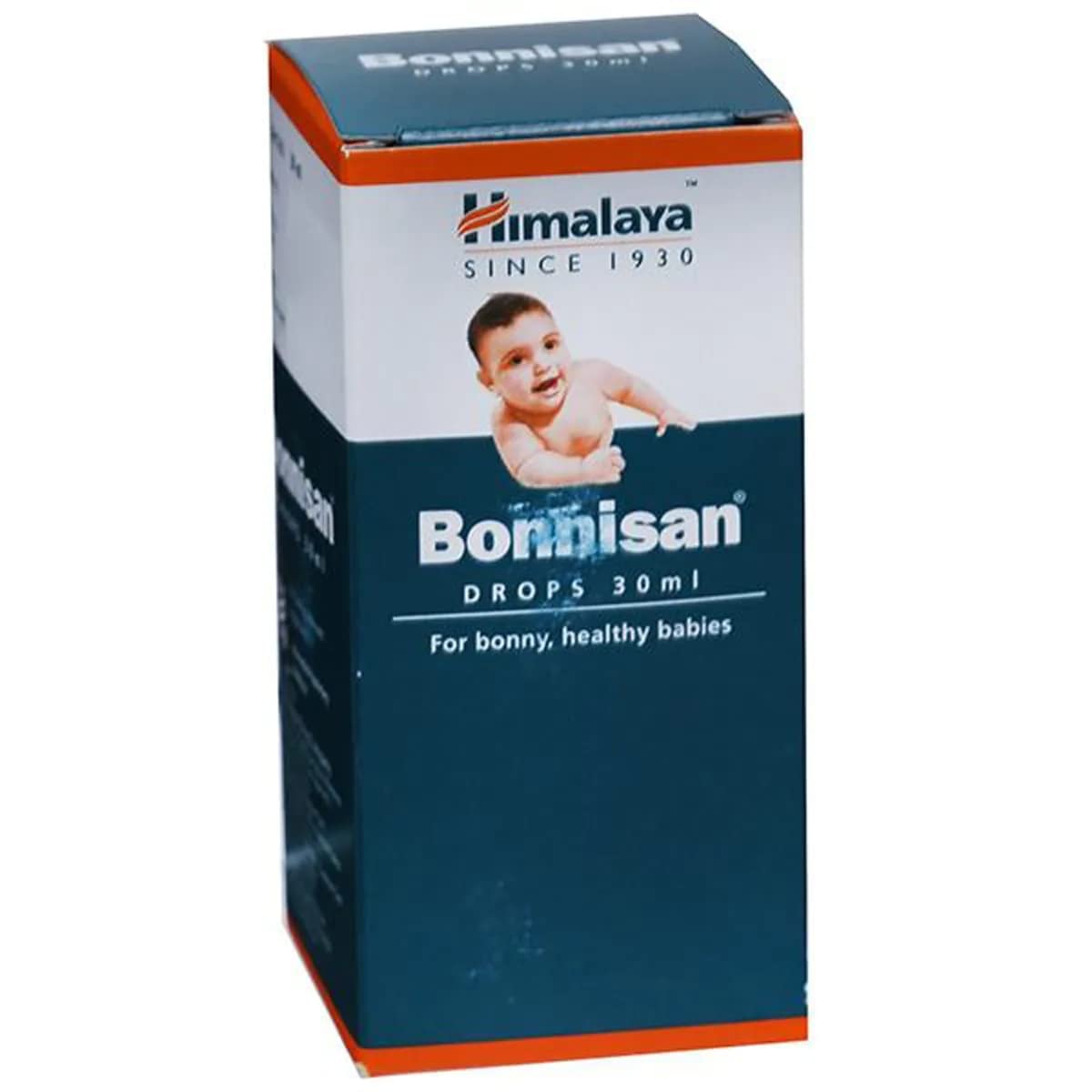 30 ml bottle of Himalaya Bonnisan baby drops packaging