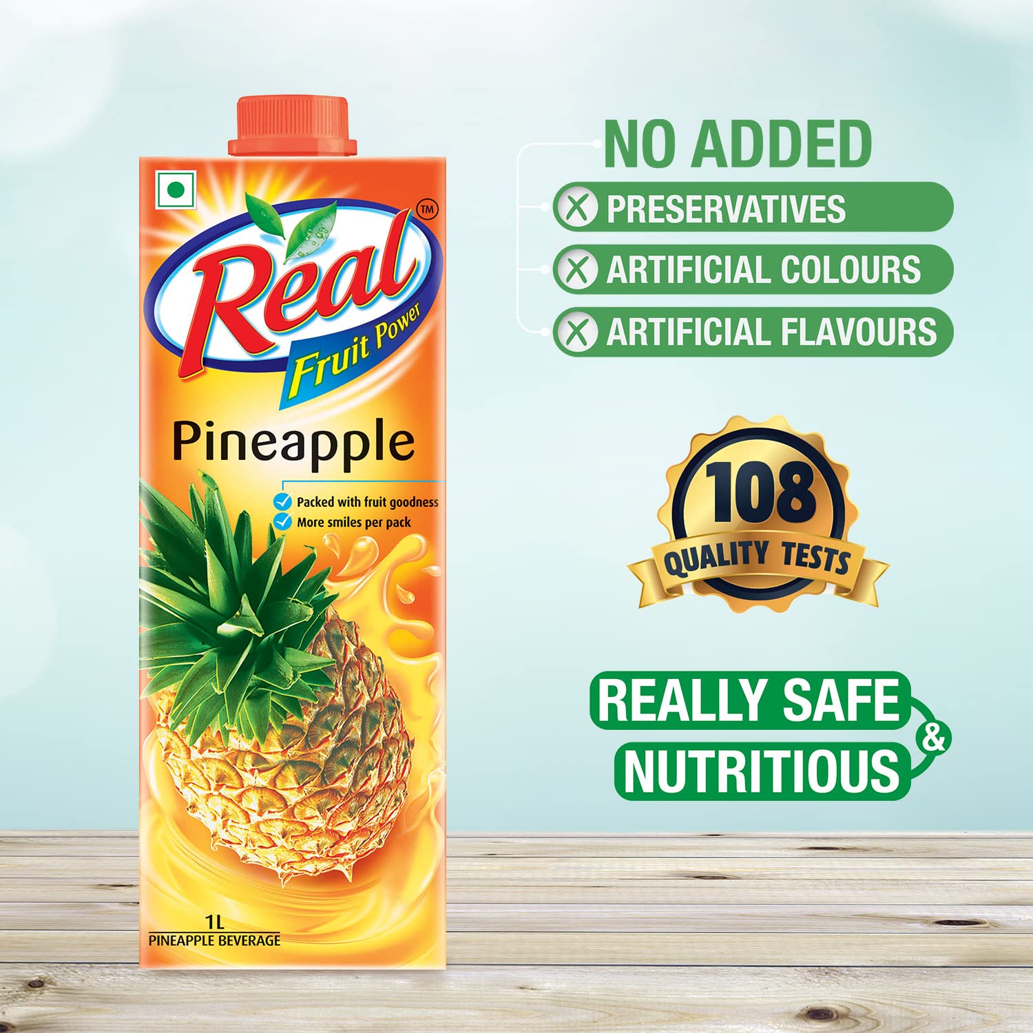 DABUR Real Pineapple Fruit Juice-1L – view 3