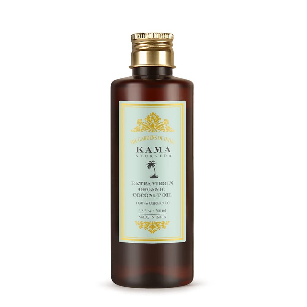 Kama Ayurveda organic coconut oil bottle for hair and skin