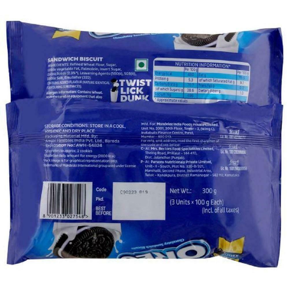Cadbury Oreo Original Vanilla Creme Biscuits 300 G – view 2