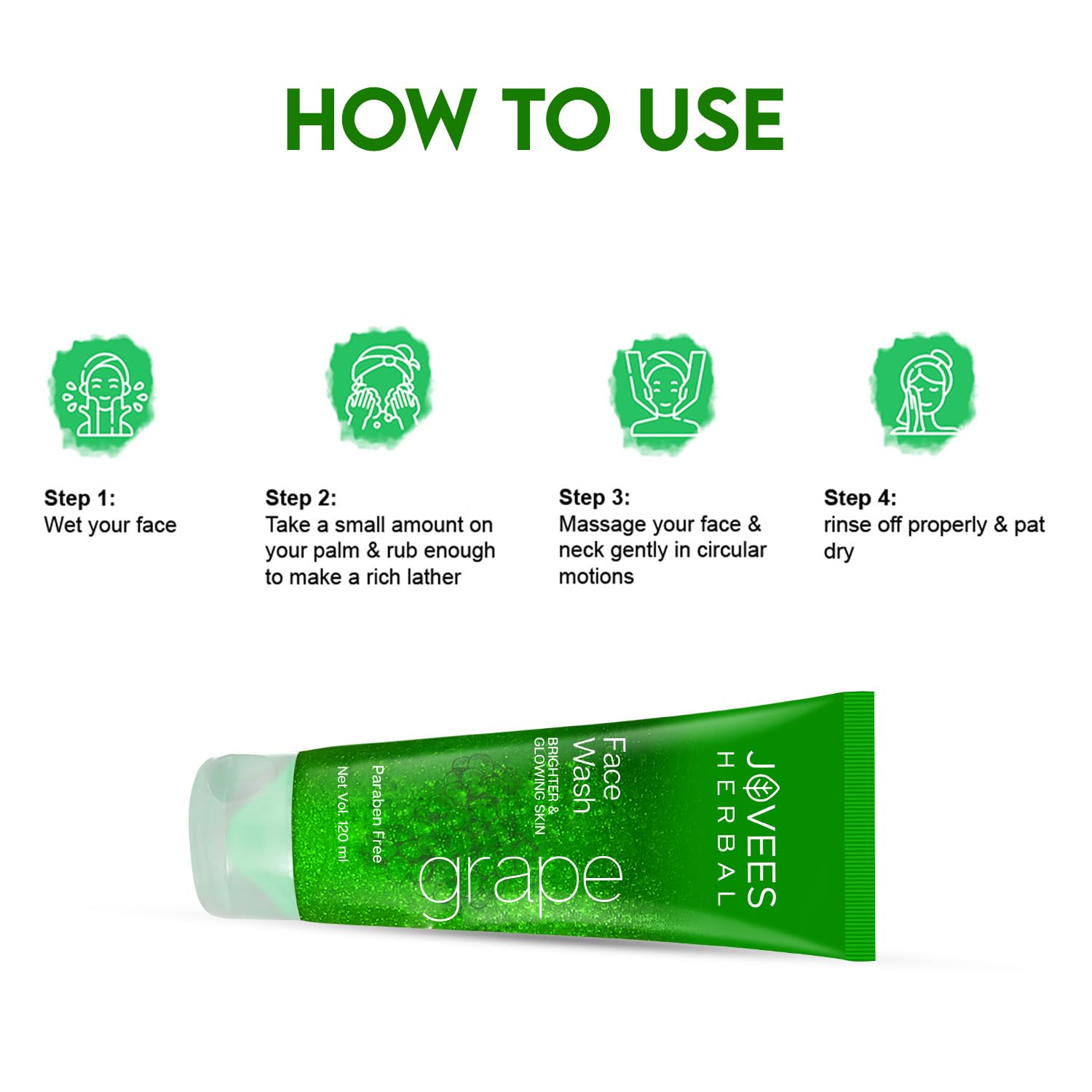 Jovees Herbal Grape Face Wash With Grape Seed & Orange Peel Extracts – view 6