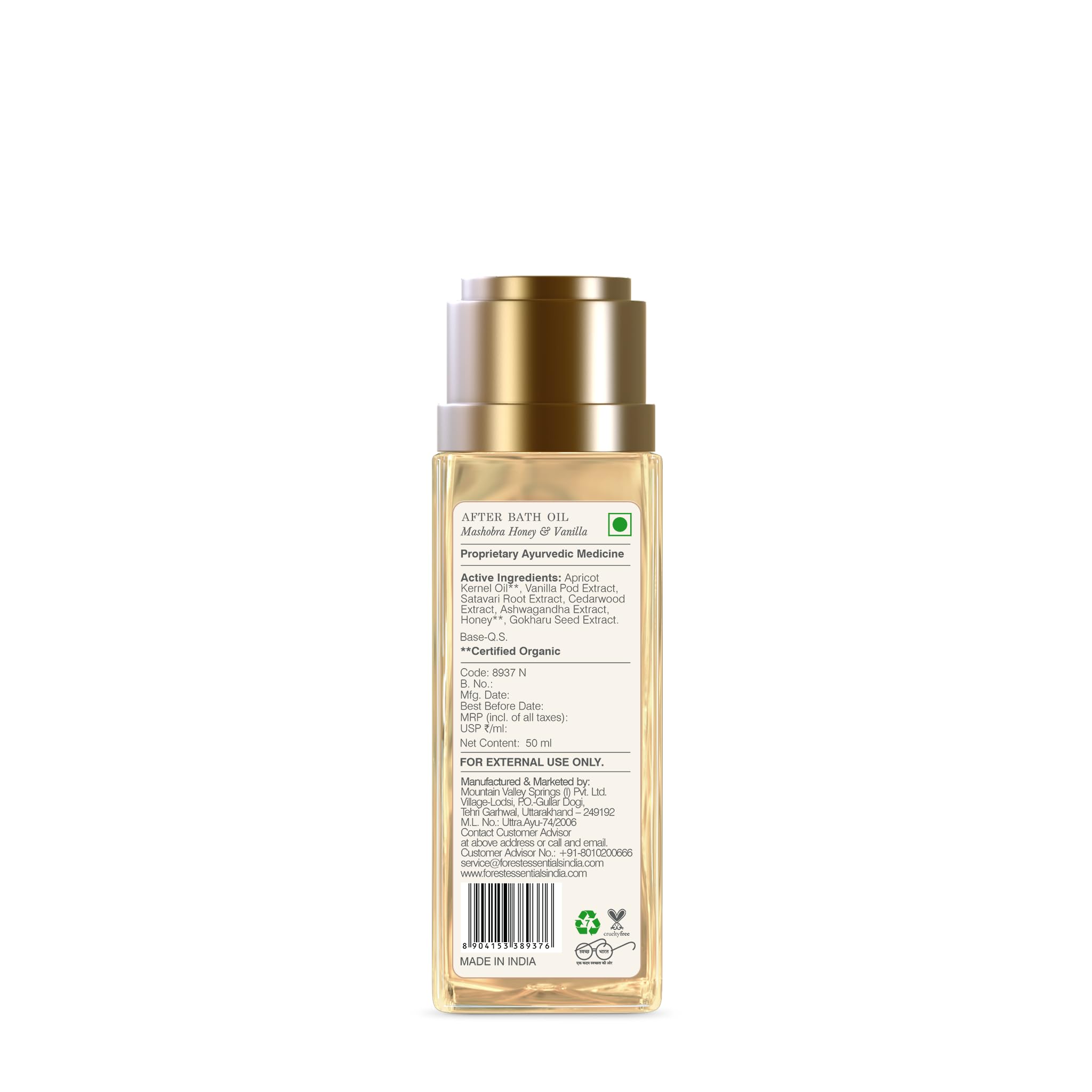 Forest Essentials After Bath Oil Mashobra Honey & Vanilla – view 5