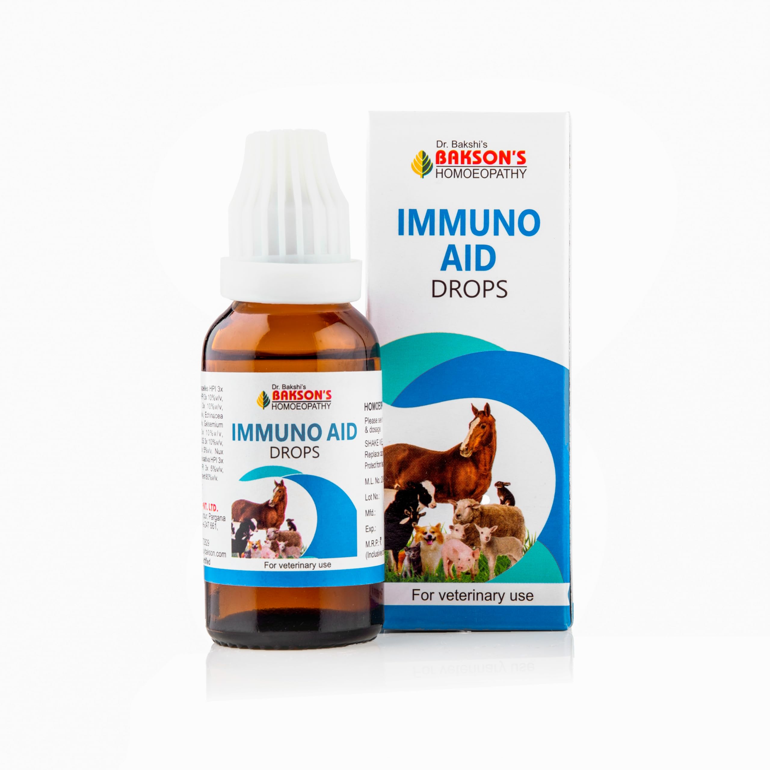Bakson Veterinary Immuno Aid Drops 30 ml front pack shot