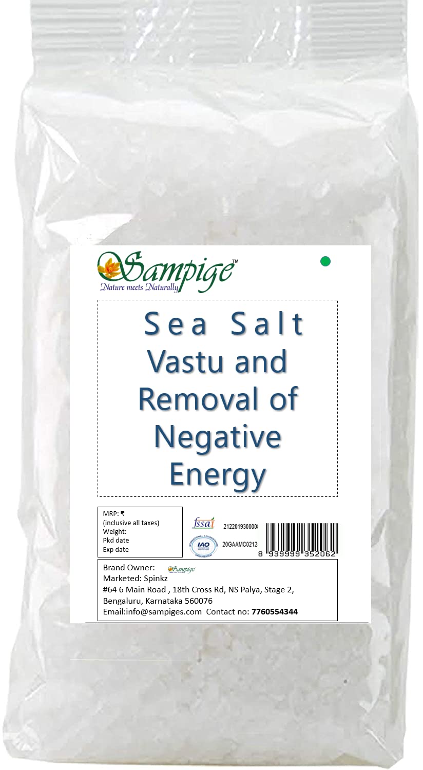 Sampige Vastu Salt coarse crystal sea salt 900 g pack