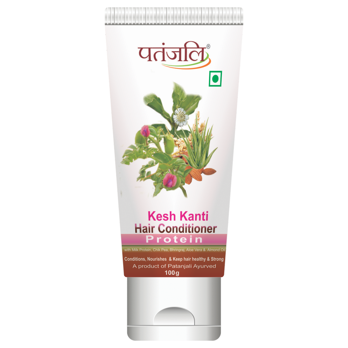 Patanjali cream hair conditioner tube for moisturizing dry hair