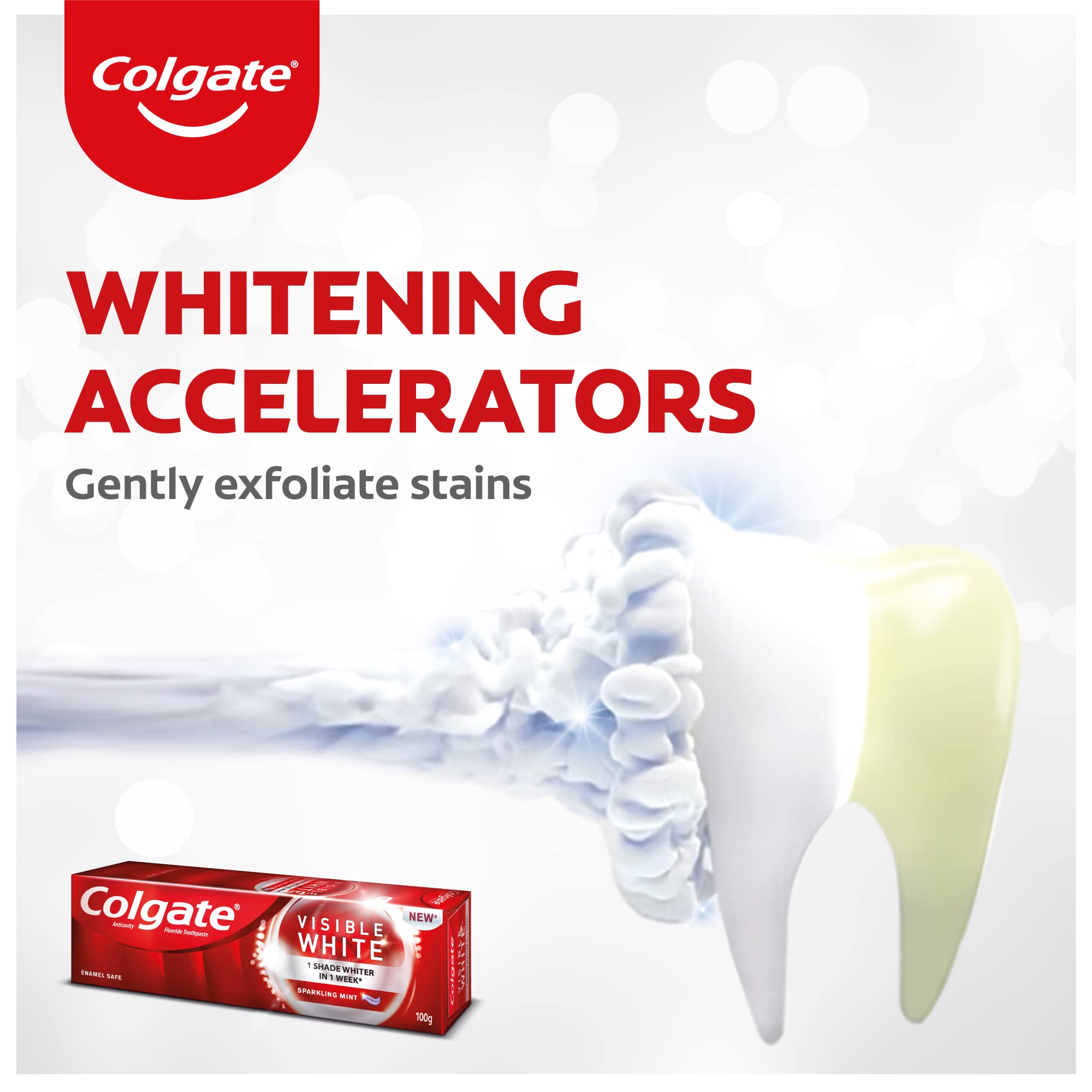 Colgate Plax Pepper Mint Mouthwash, 0% Alcohol - 500 ml & Strong Teeth Cavity Protection Toothpaste & Visible White Teeth Whitening Toothpaste, Pack of 200g – view 7