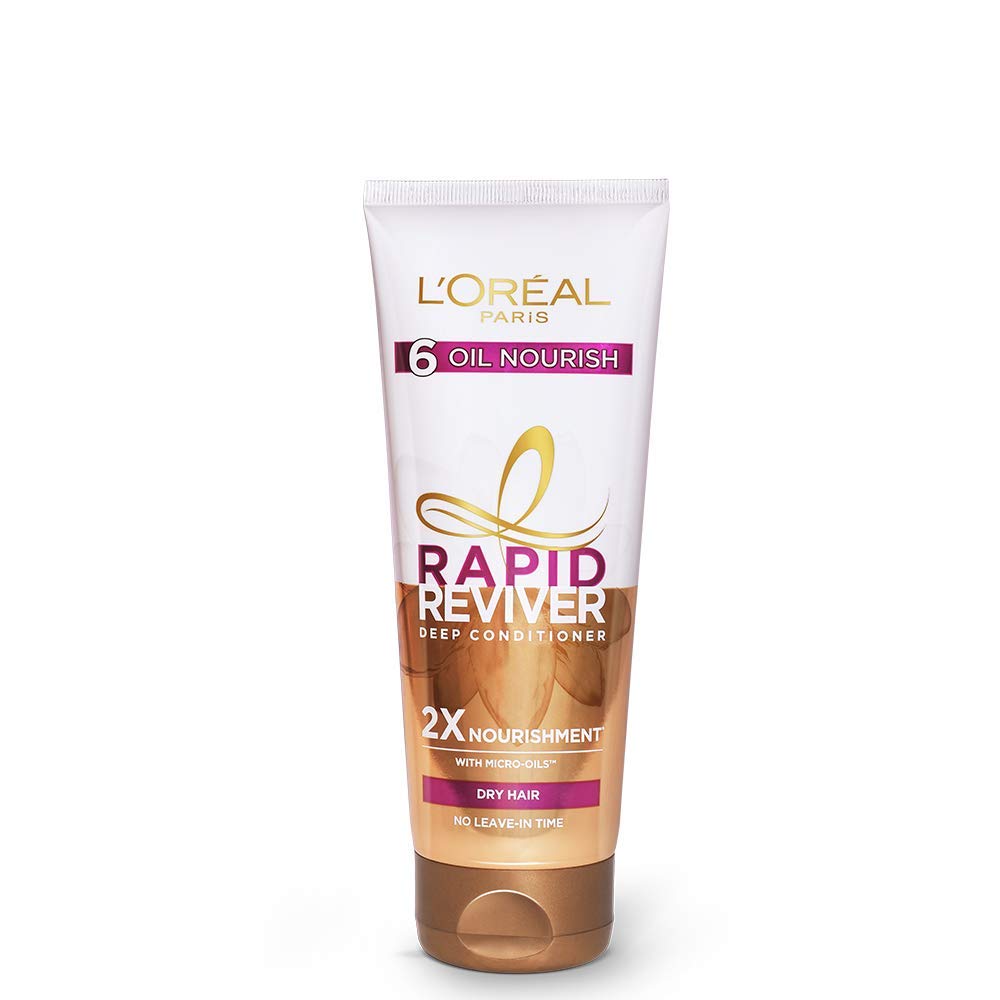 Front view of L'Oréal Paris 6 Oil Nourish deep conditioner tube