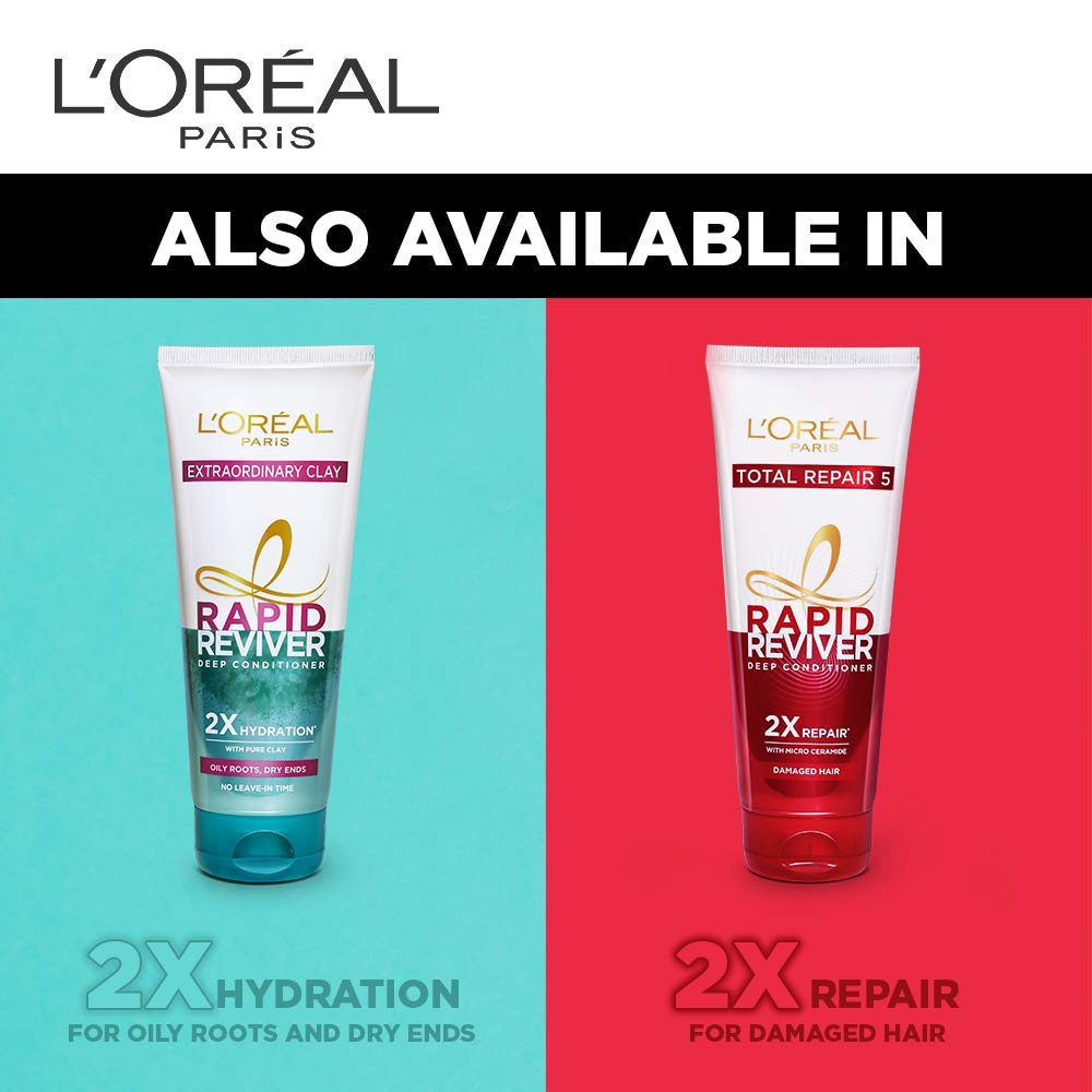 L'Oreal Paris Deep Conditioner, With Micro-Oils, Deeply Nourishes Dry Hair, No-Leave In Time, Rapid Reviver 6 Oil Nourish, 180ml – view 6