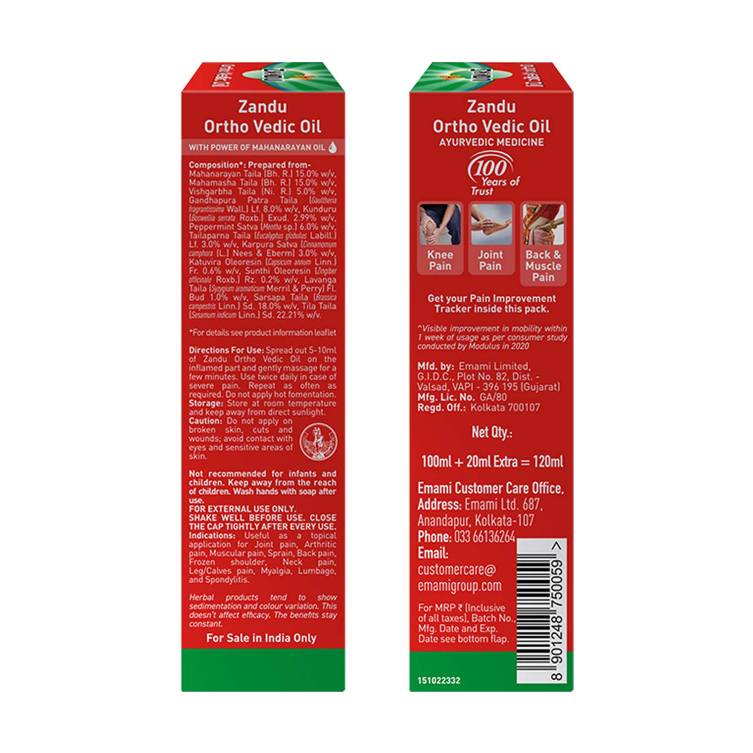 Zandu Ortho Vedic Oil - 120ml – view 2