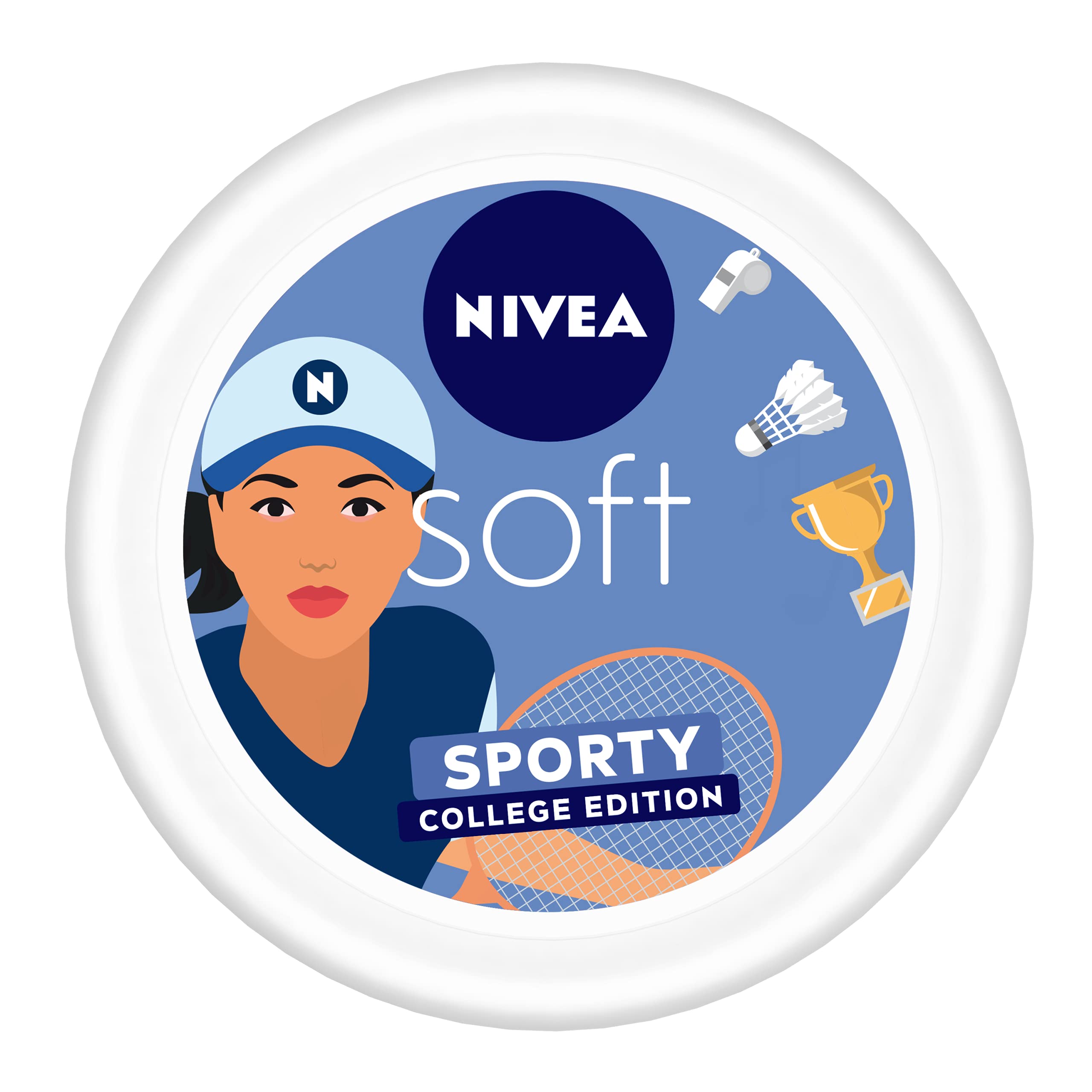 Nivea Soft non-sticky cream 200 ml college edition jar
