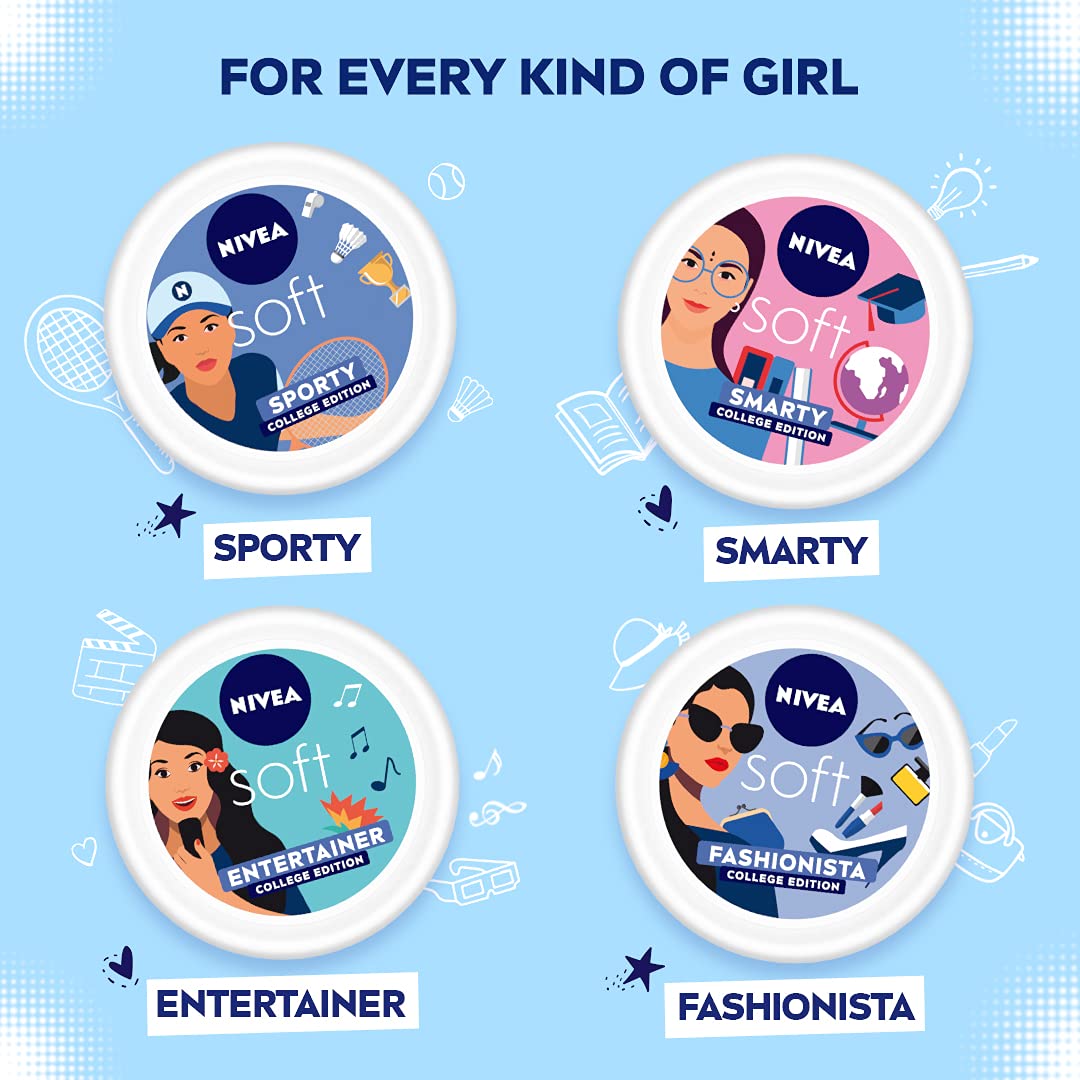 Nivea Soft Moisturizer for Face, Hand & Body, Non Sticky Cream, Sporty College Edition, 200 ml – view 5