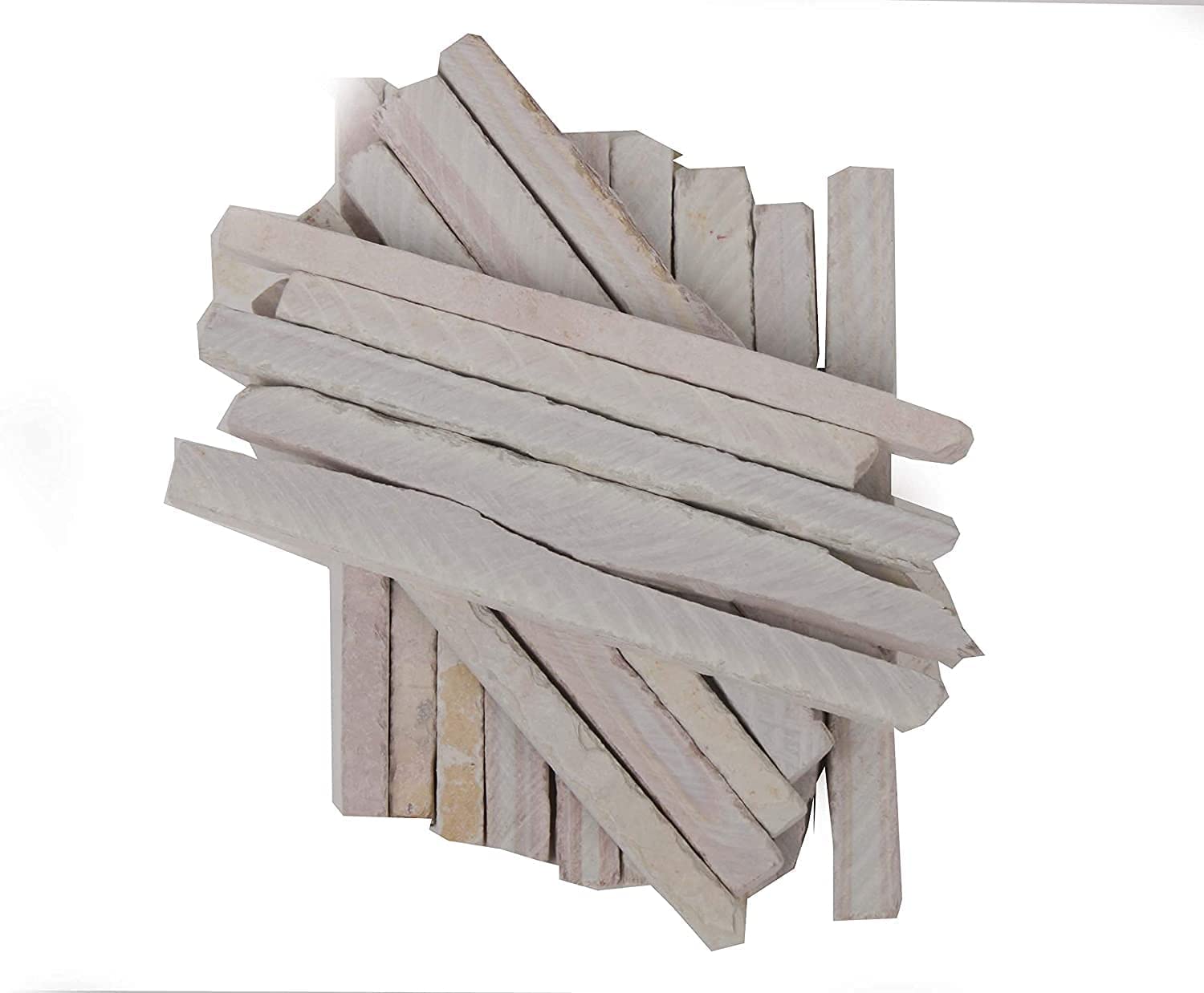Bazaar5  Natural Limestone Slate Chalk Pencil 200gm (40 to 50 pcs) – view 2