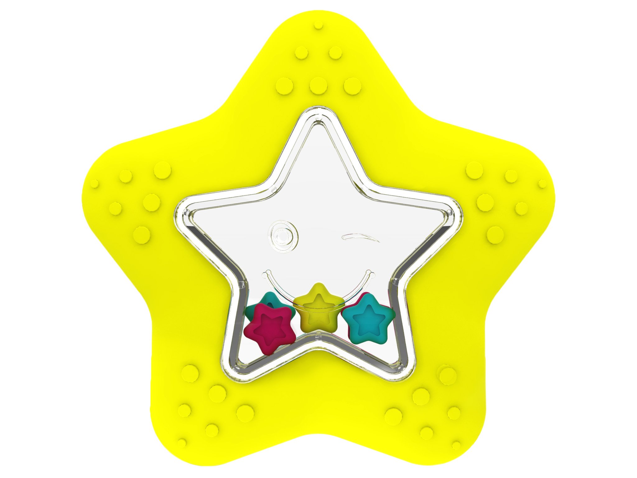 Giggles Star Fish Teether Rattle, Yellow