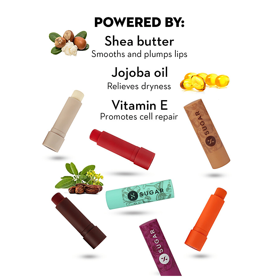 SUGAR Cosmetics Tipsy Lips Moisturising Balm - For Smooth & Plump Lips, Relieves Dryness, Promotes Cell Repair 4.5 g – view 5