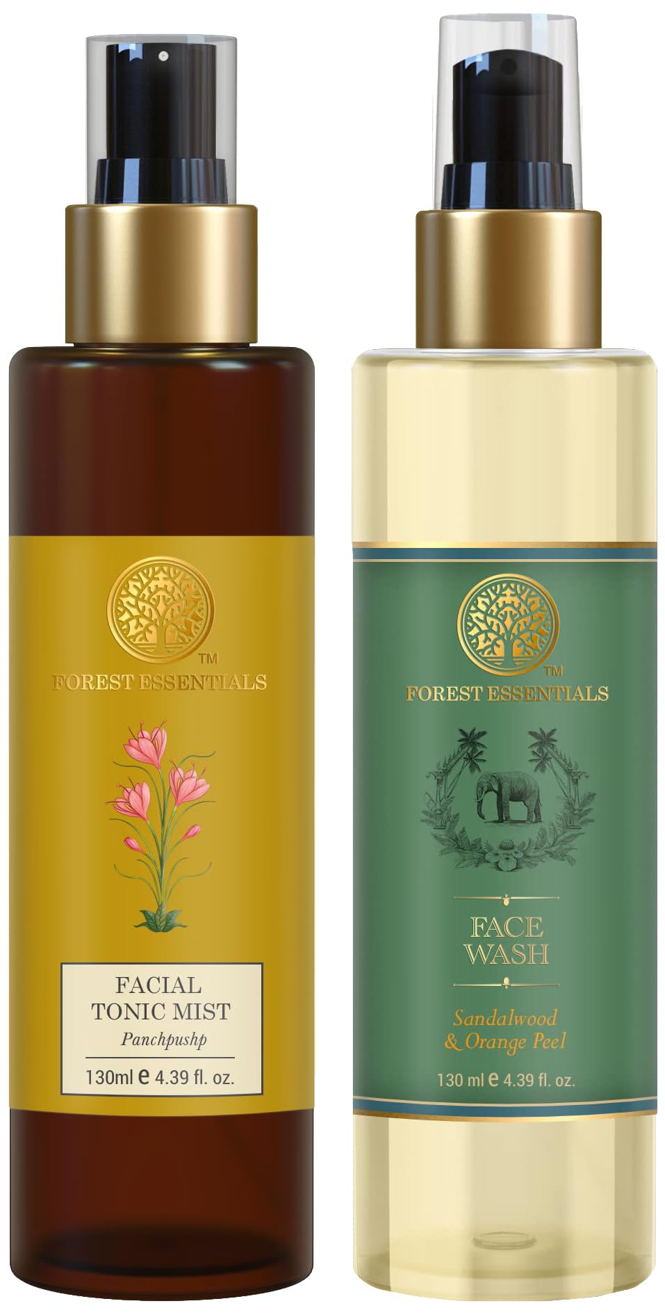 Forest Essentials Panchpushp mist and cleanser combo set