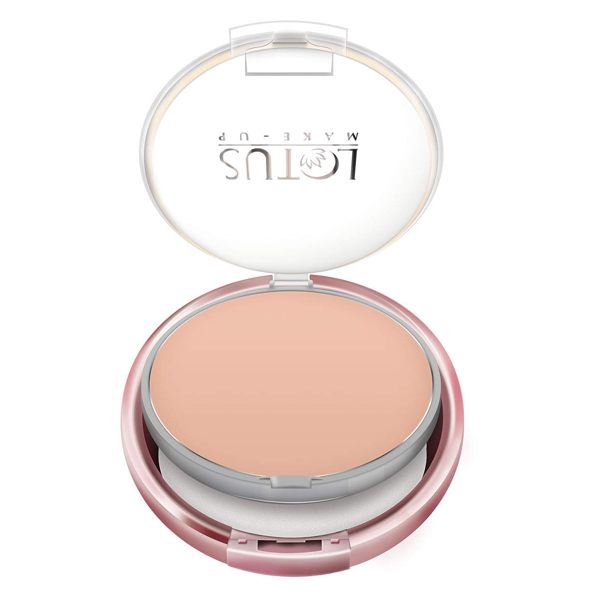 Rich Shell matte cream compact by Lotus Make-Up in case