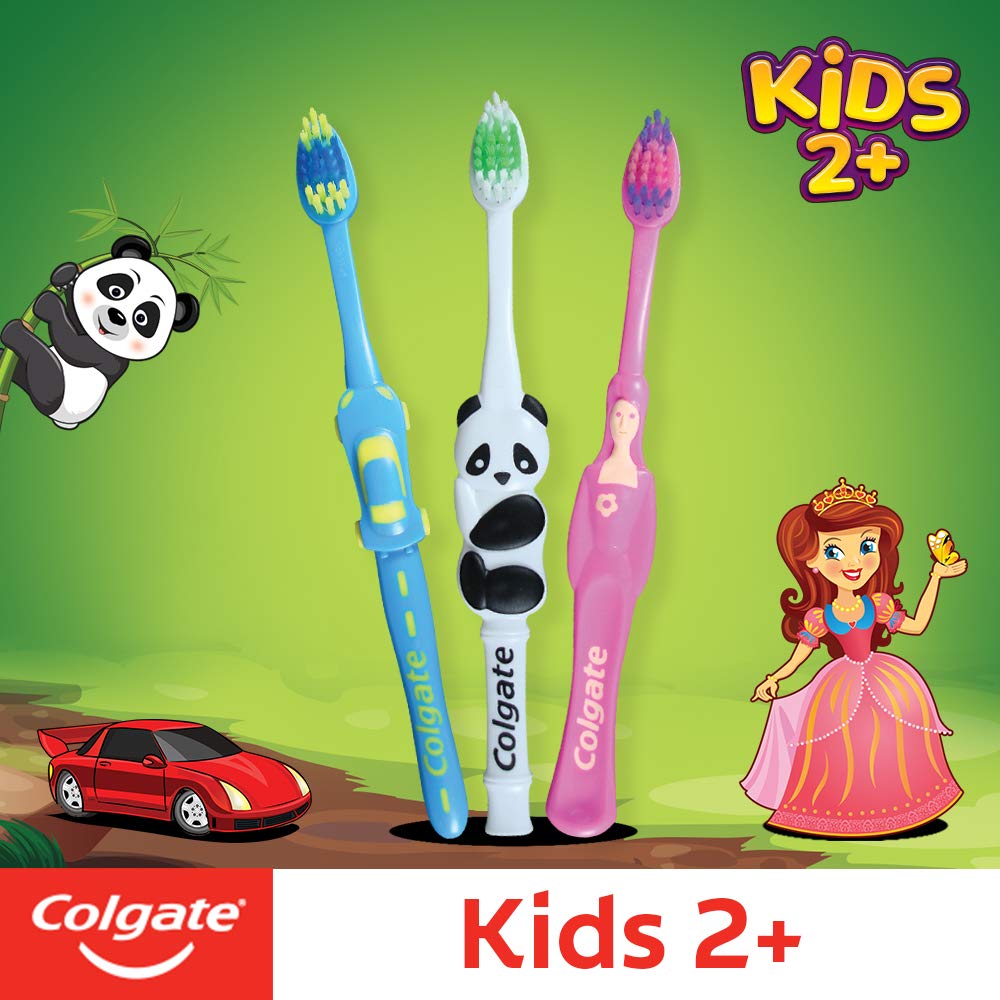 Colgate Sensitive Toothpaste with Clove Oil, for Sensitivity Relief, 160g, & Colgate Kids Manual Toothbrush For 2+ Years, 3Pcs, With Extra Soft Bristles,Multicolour – view 6