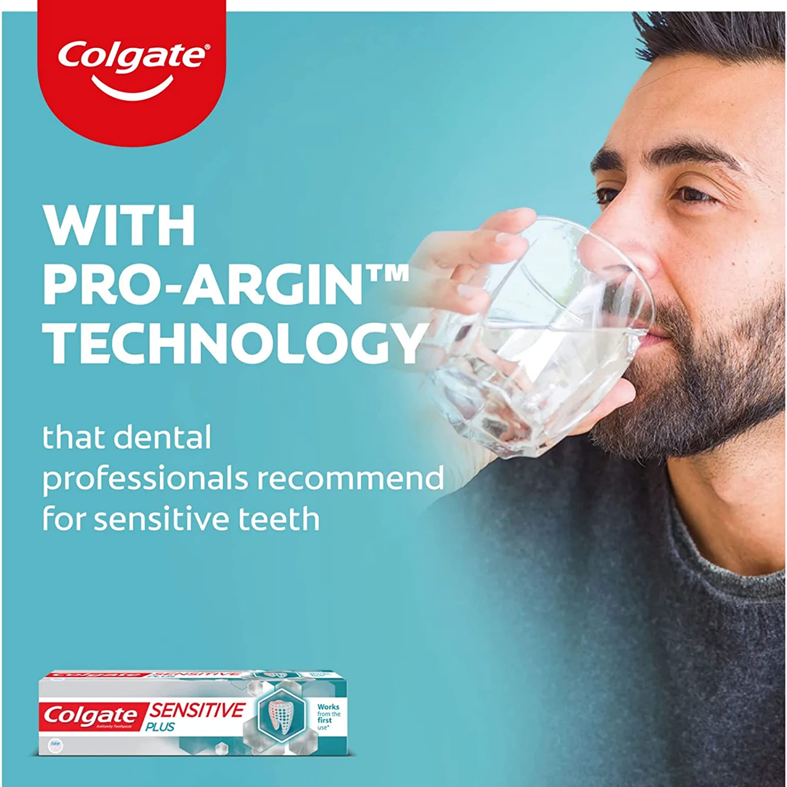 Colgate Sensitive Plus 70g Toothpaste (140g, Pack of 2, 70g each) – view 5