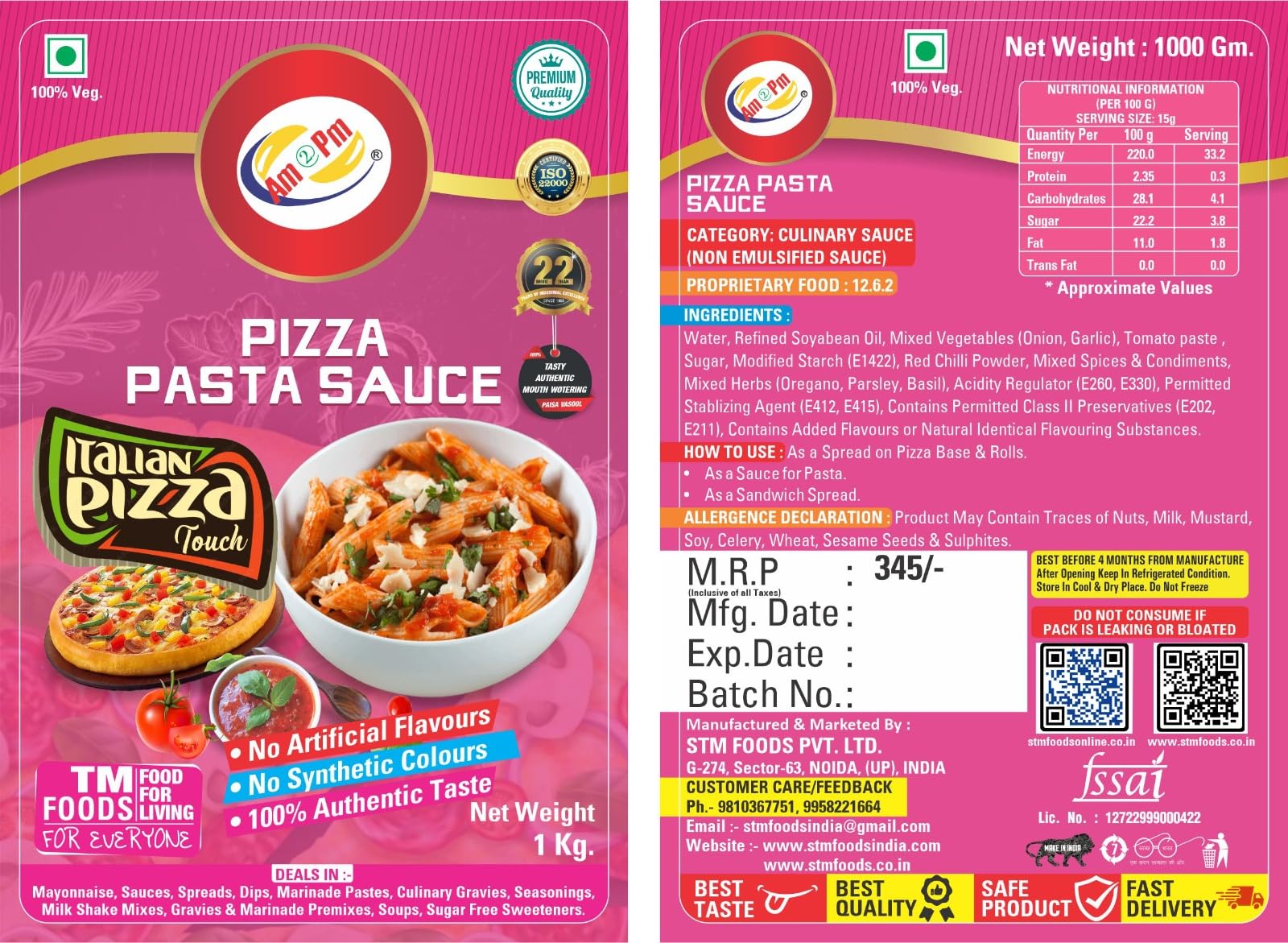 Am 2 Pm - Pizza Pasta Sauce & Dip – view 6