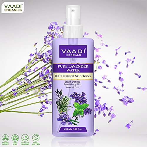 Vaadi Herbals Pvt Ltd Lavender Water -100% Natural & Pure Skin Toner, 250 ml – view 5