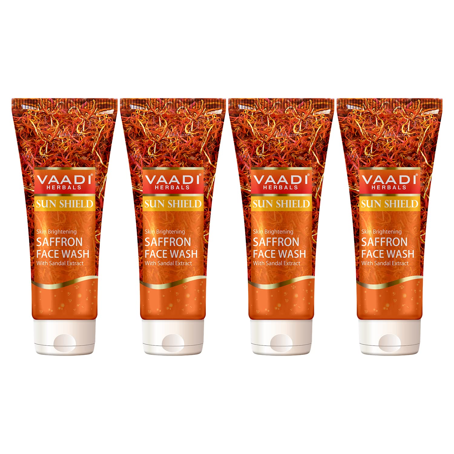 Vaadi Herbals saffron face wash value pack with sandal extract