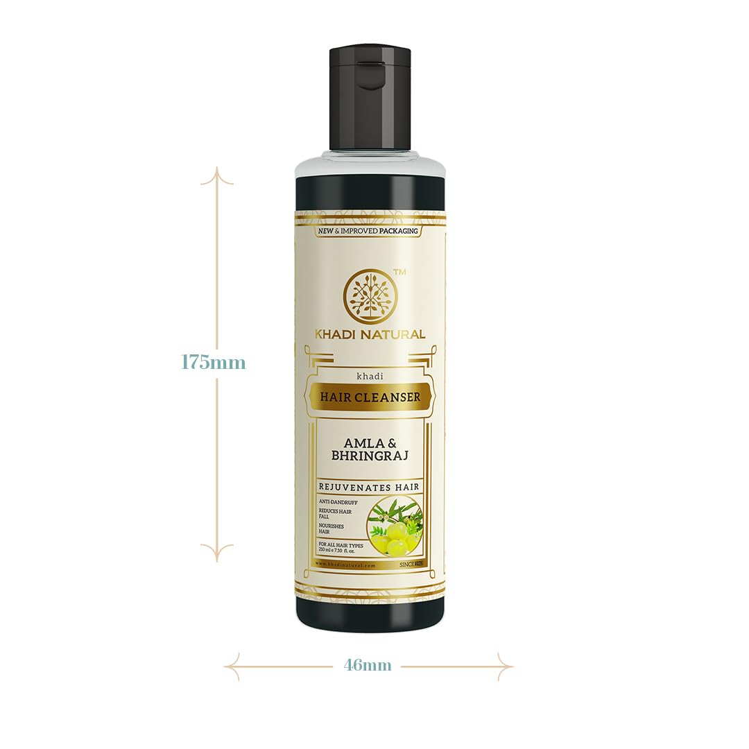 Khadi Natural Amla & Bhringraj Hair Cleanser(Shampoo) – view 5
